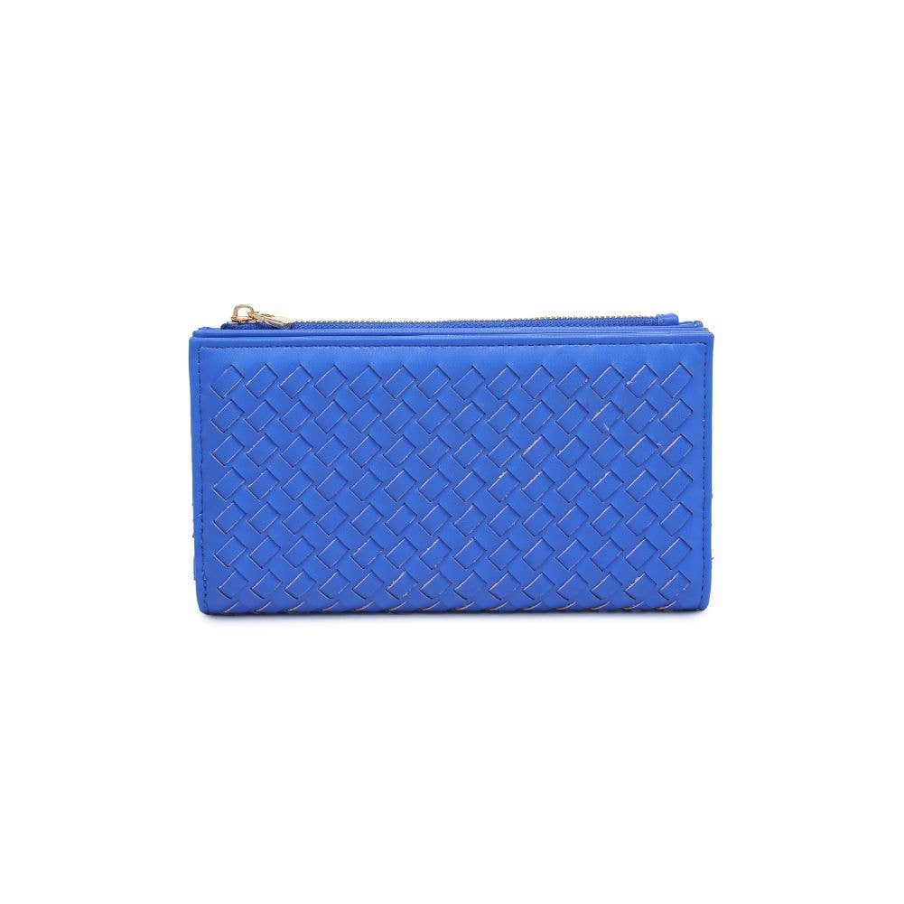 Electric Blue Woven Wallet