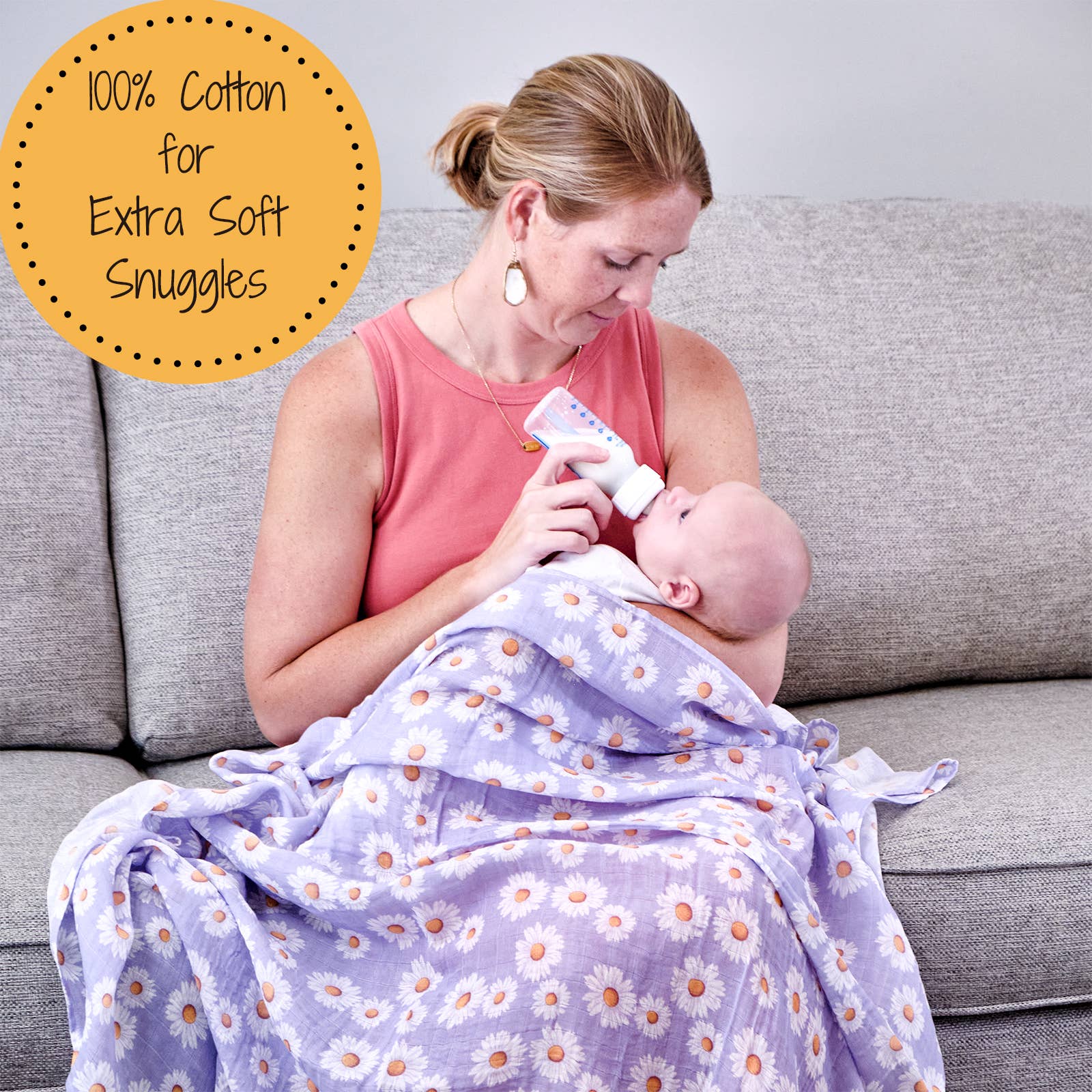 Lazy Daisy Muslin Swaddle