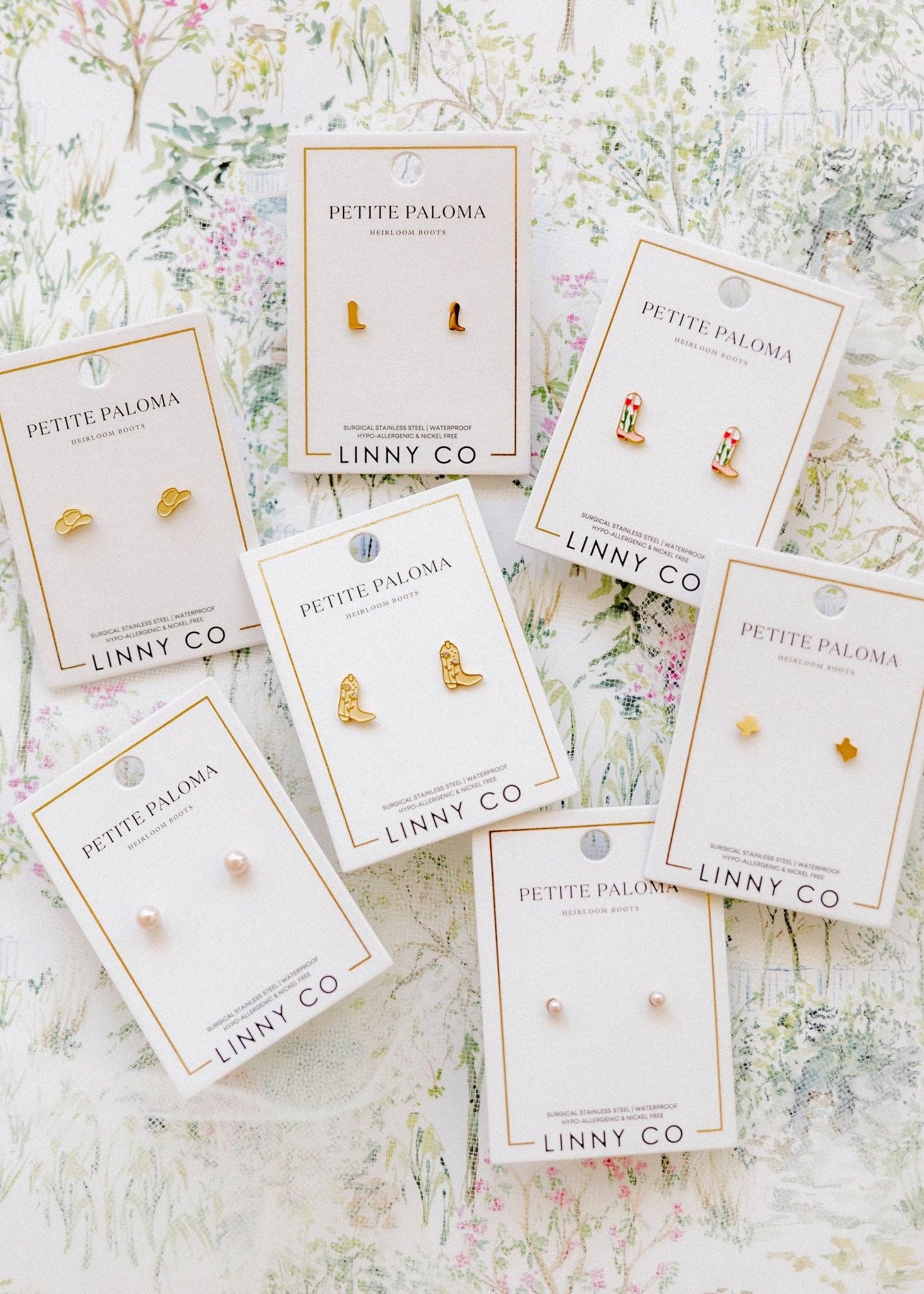 Tulip Cowgirl Boot Screwback Stud Earrings