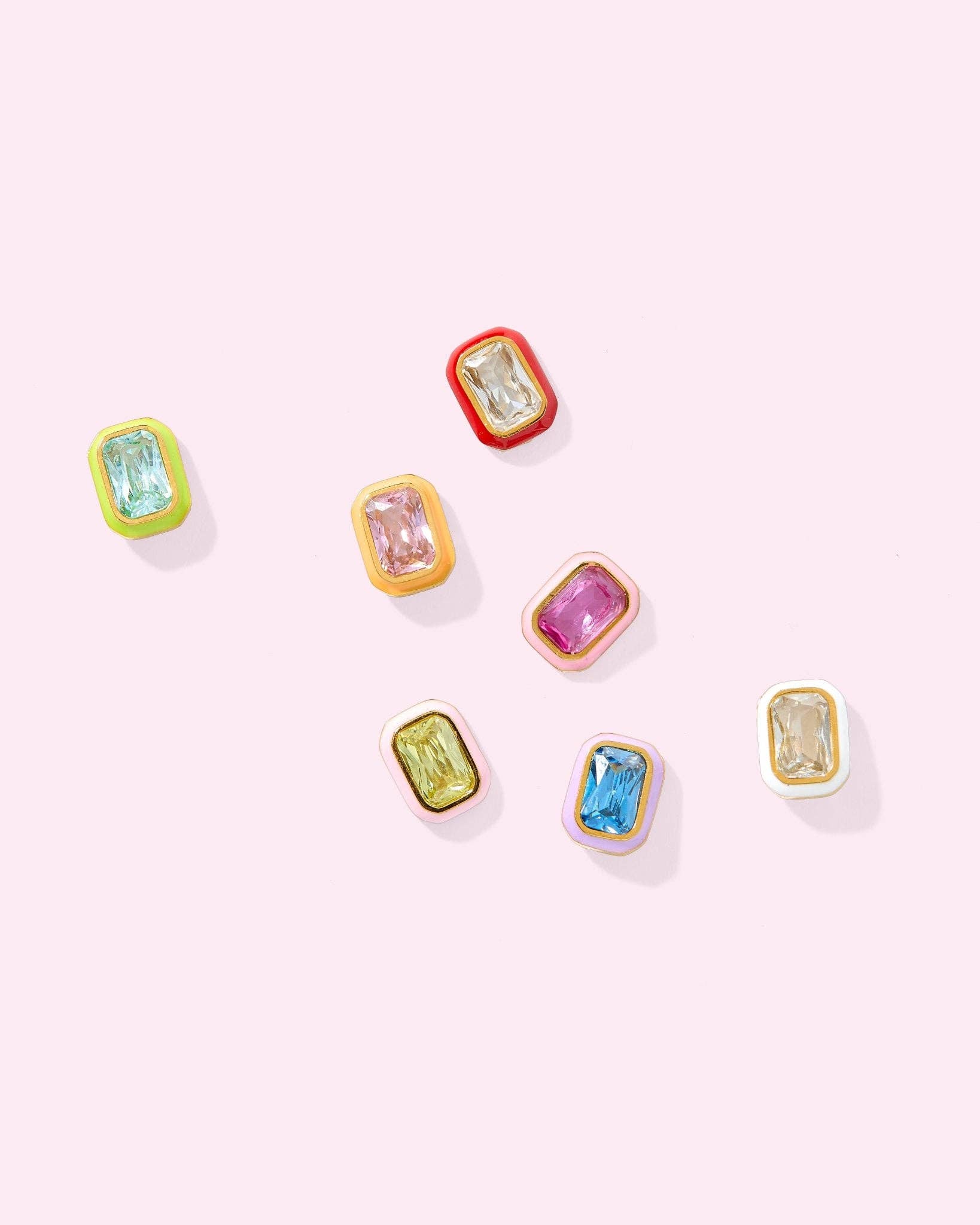 Whitney Pink Apple Screwback Stud Earrings