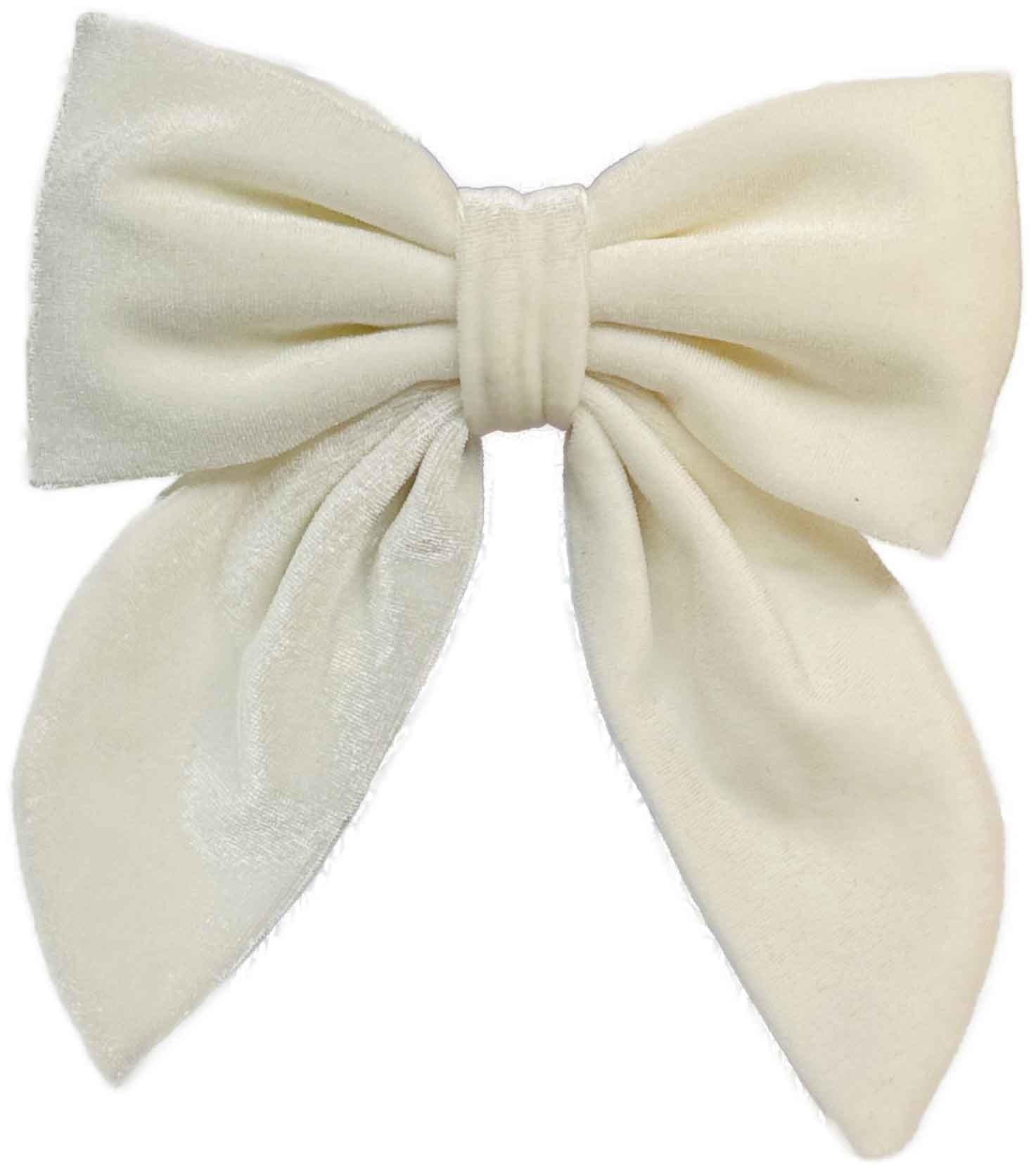 White Velvet Bottle Bow