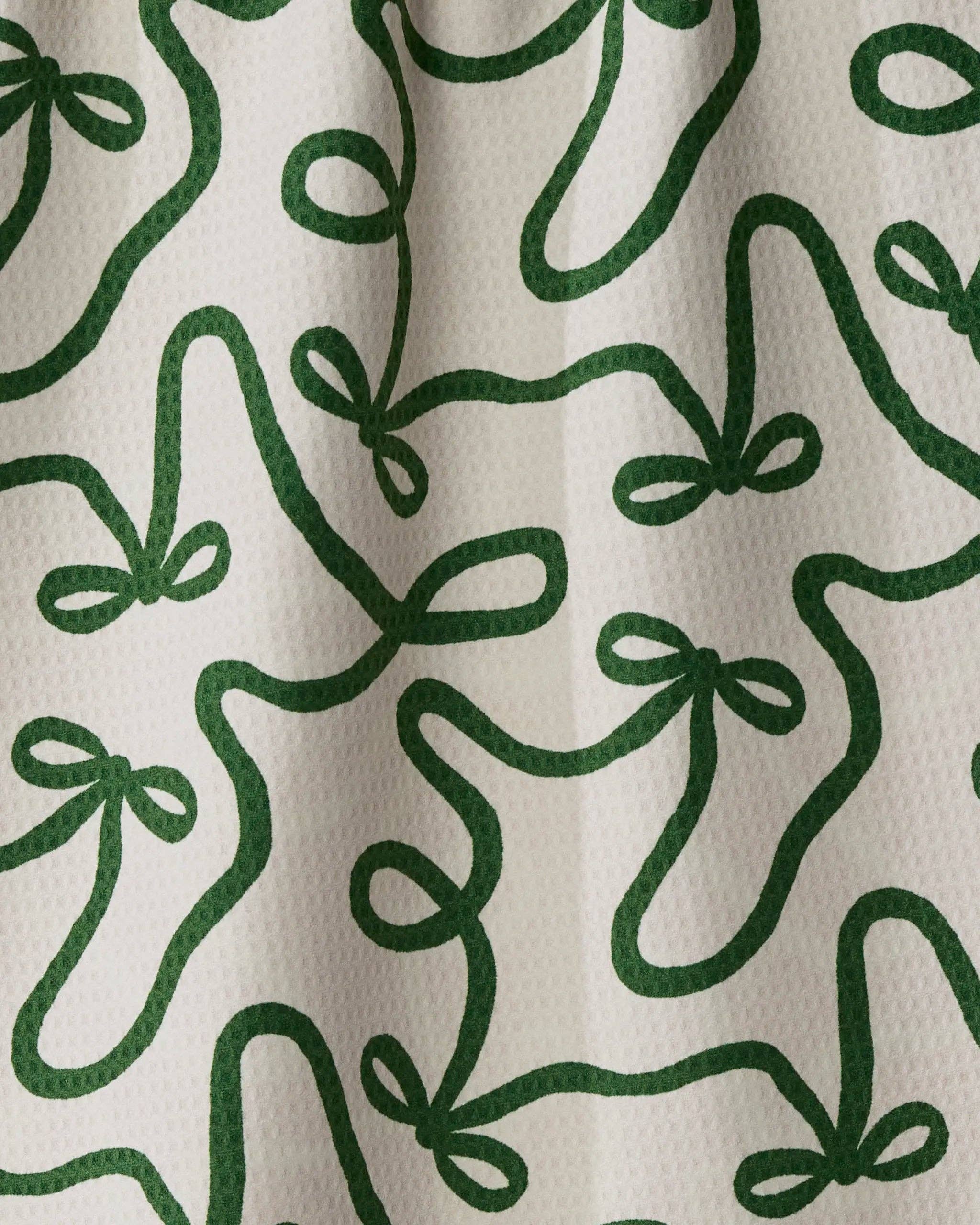 Holiday Bows Luxe Kitchen Towel - Holiday 2026: Traditional