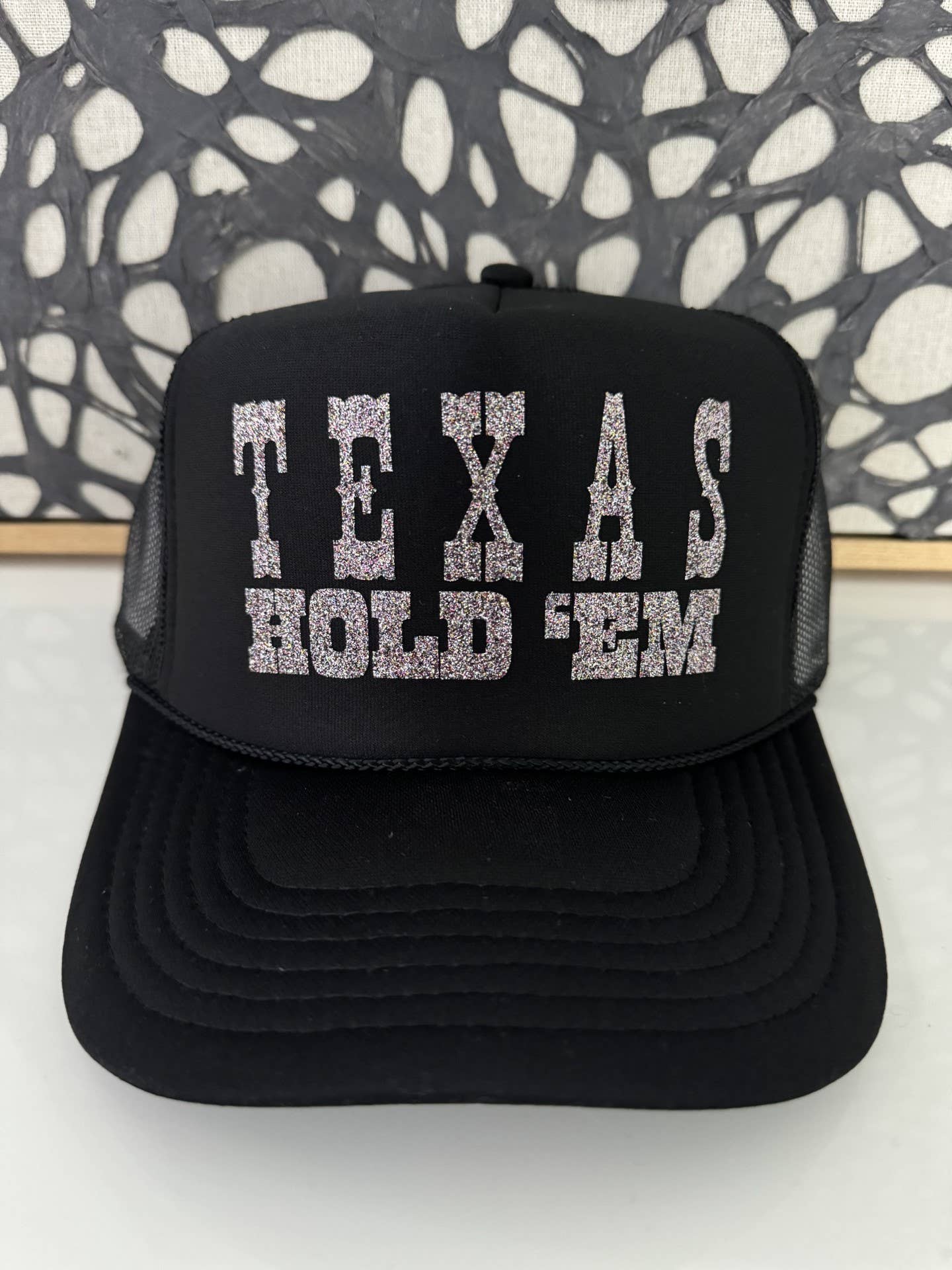 Texas Hold 'Em Black Trucker