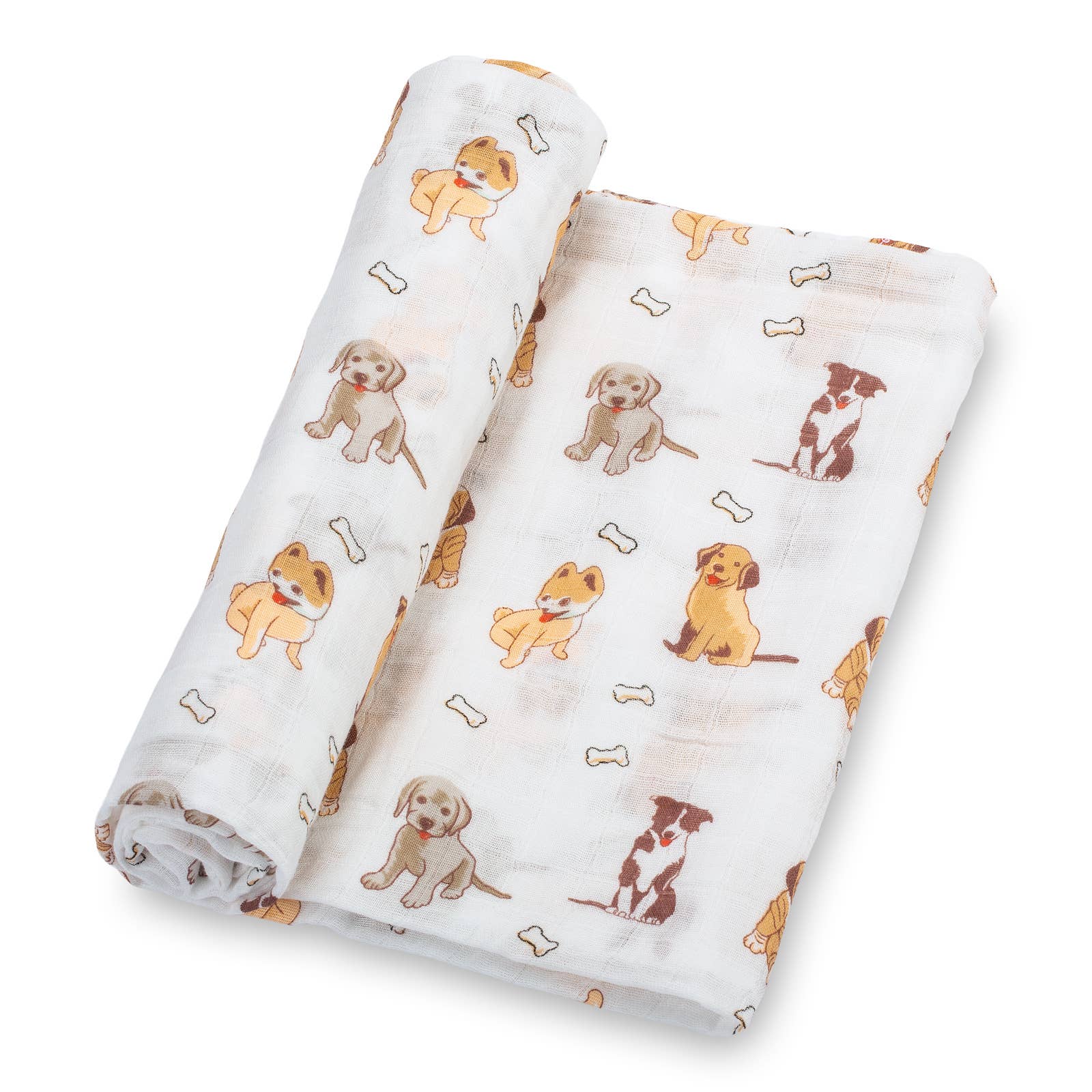 Woof Woof Muslin Swaddle Blanket
