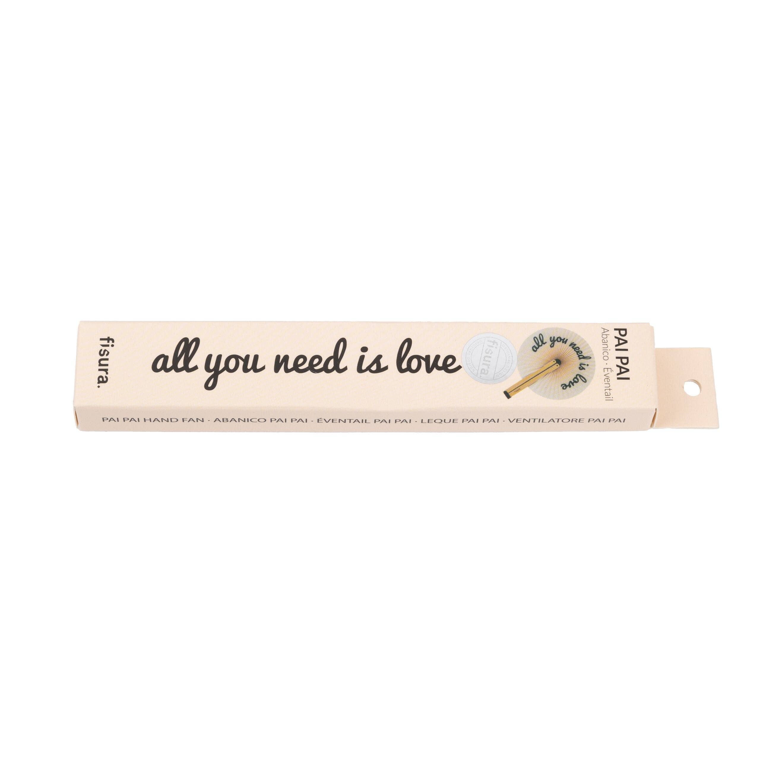“All You Need Is Love” Hand Fan