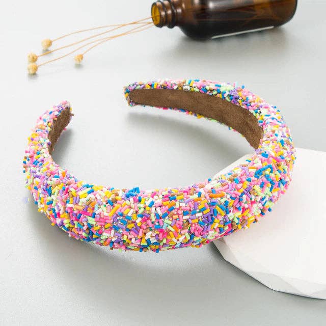 Candy Crush Beaded Headband