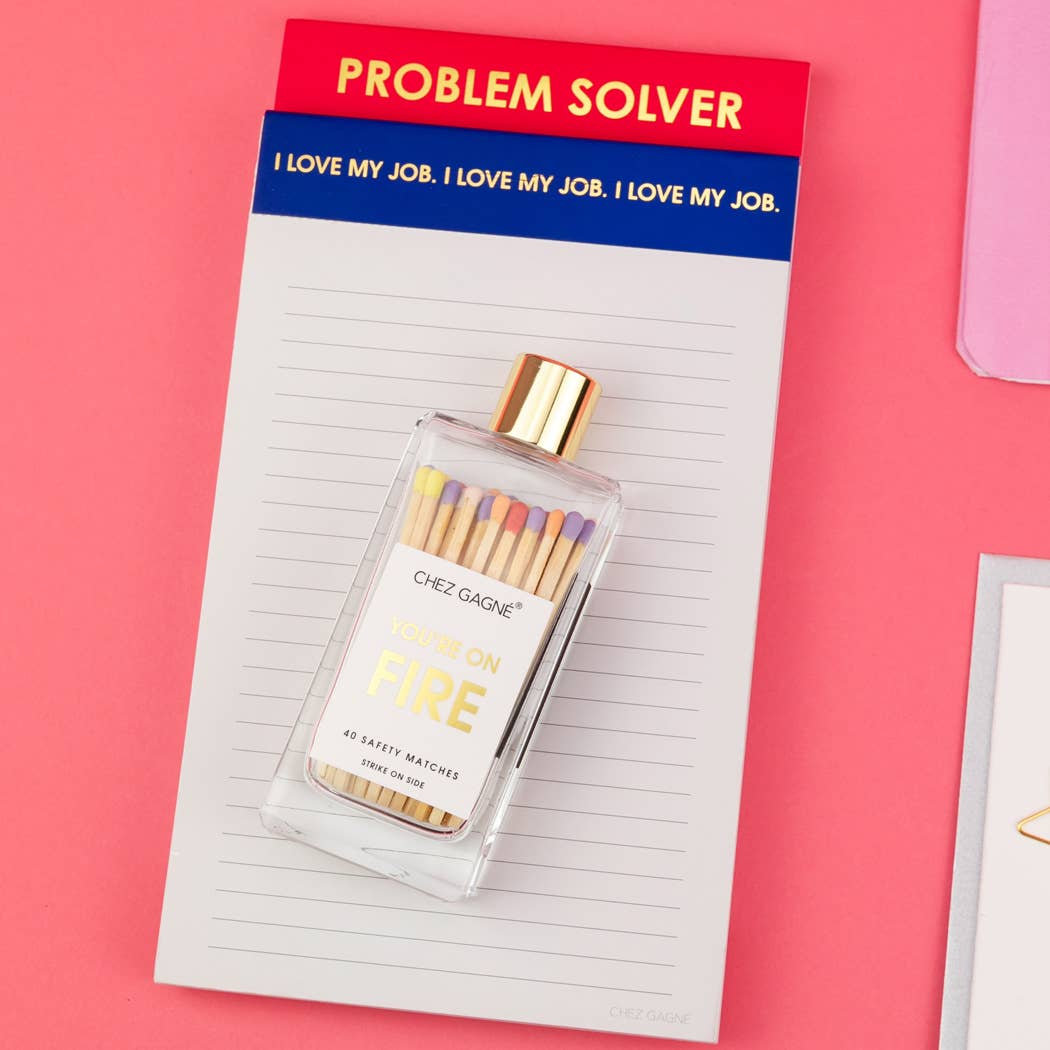 You're on Fire - Glass Bottle Safety Matches