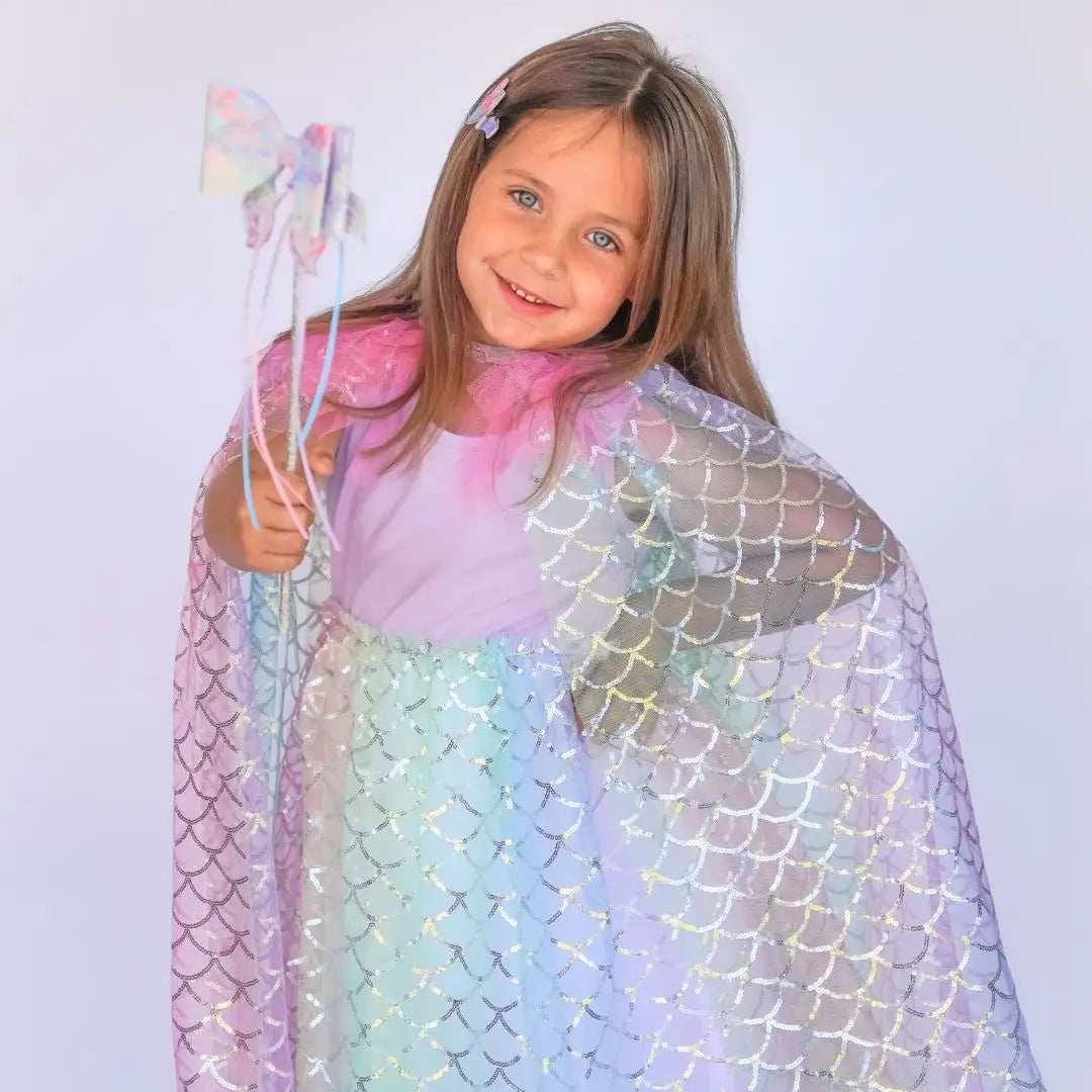 Rainbow Mermaid Cape