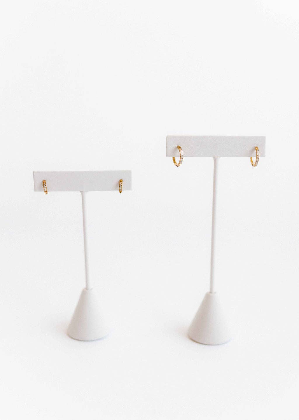 Scarlett 12mm Gold CZ Huggie Hoops