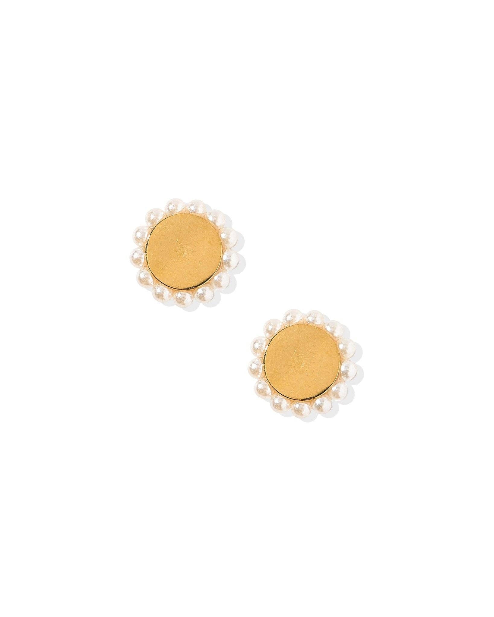 Alice Pearl Screwback Stud Earrings