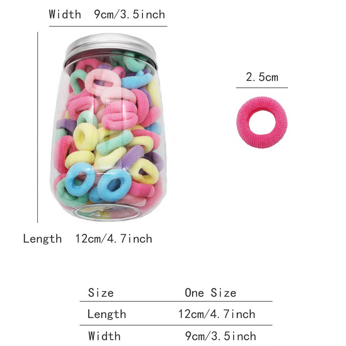 Multi-Color Hair Ties Set