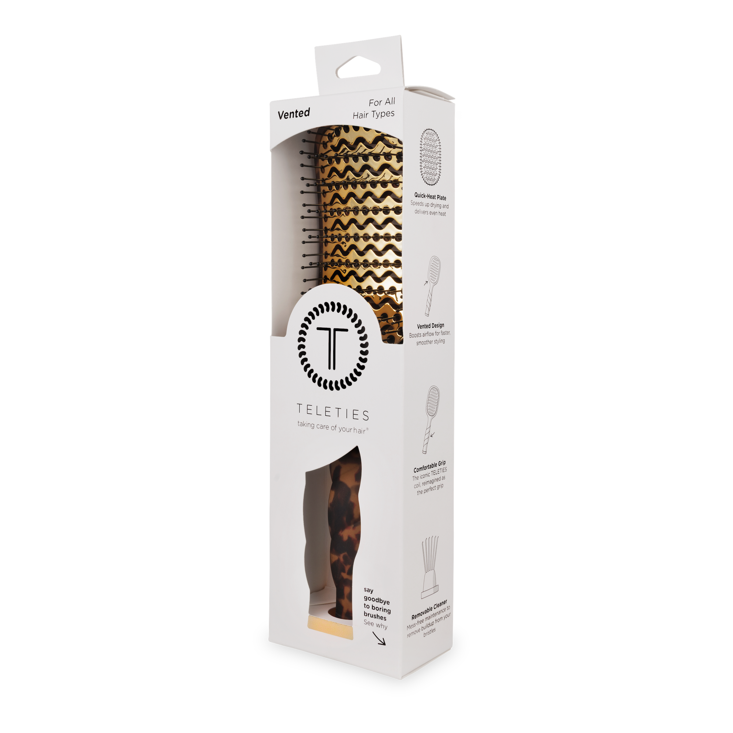 Vented Hair Brush | Tortoise