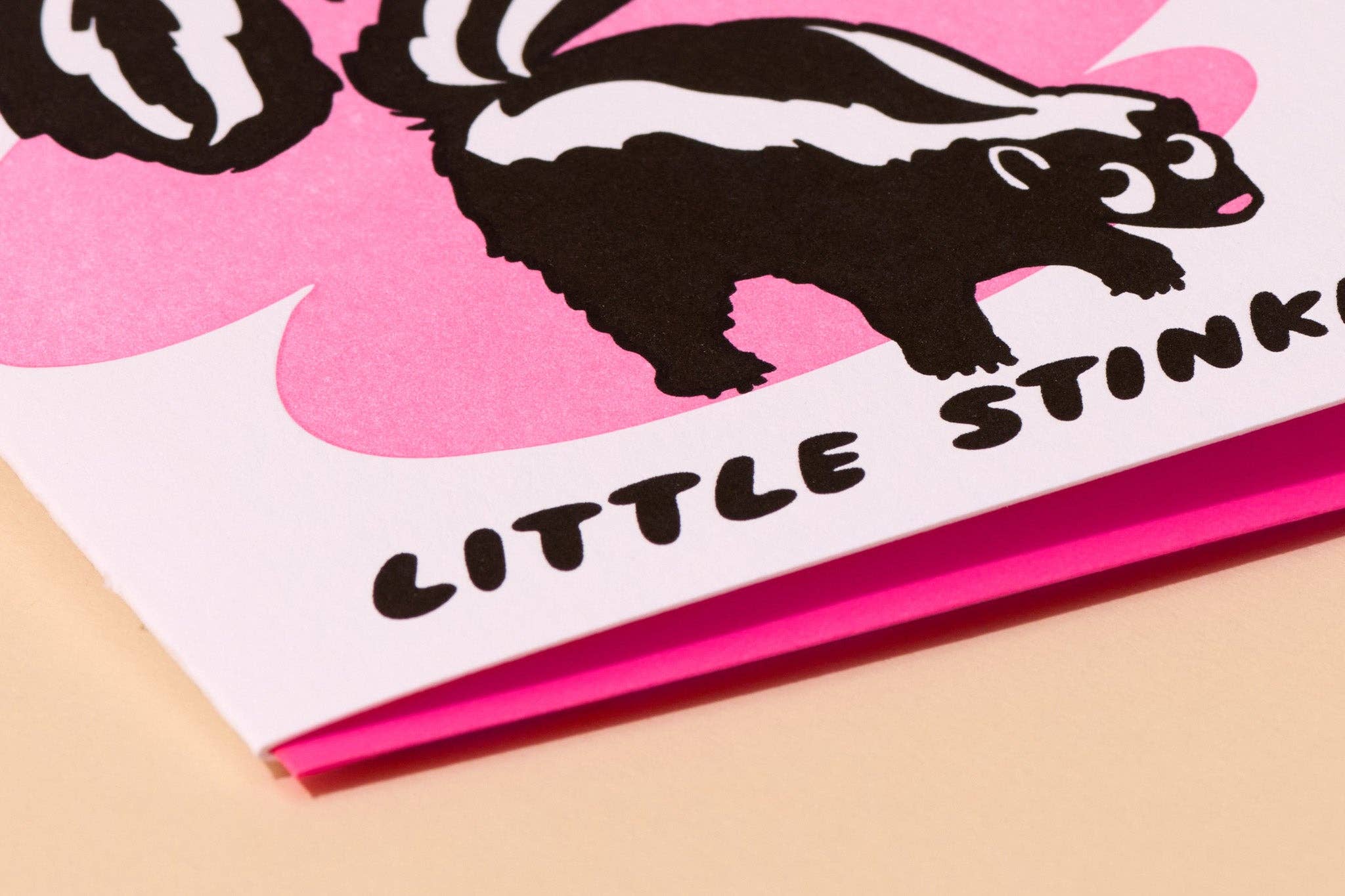 Letterpress Little Stinker Birthday Card