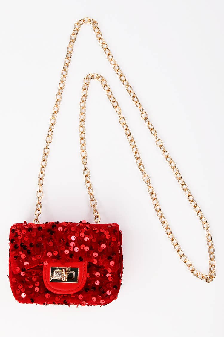 Red Sequin Purse