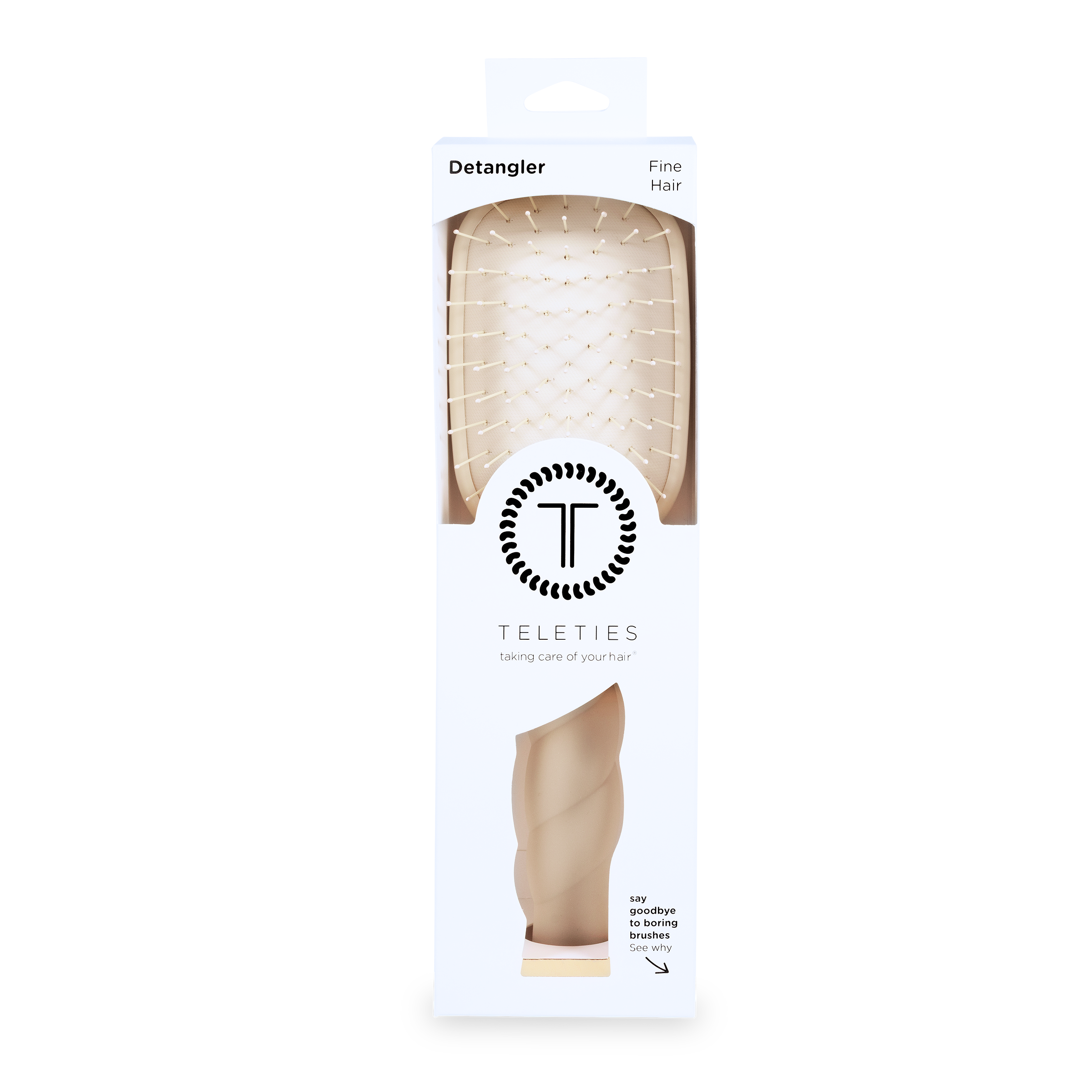 Detangler Hair Brush for Fine Hair - Tan
