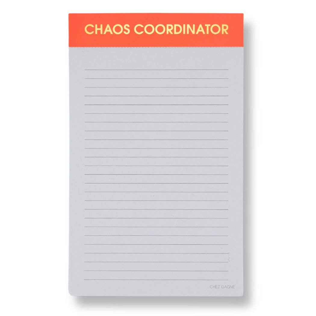 'Chaos Coordinator' Notepad