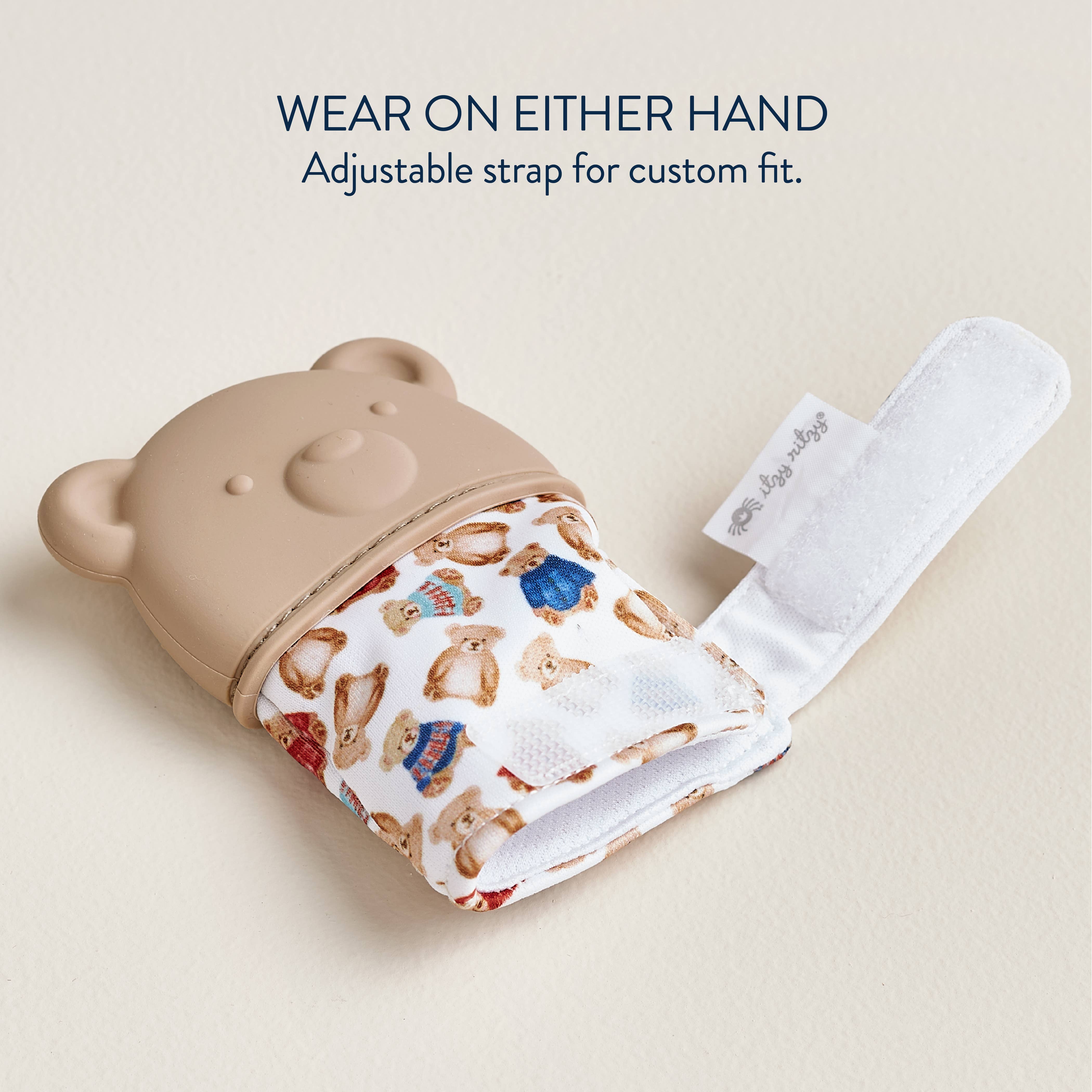 Vintage Bear Silicone Teething Itzy Mitt®