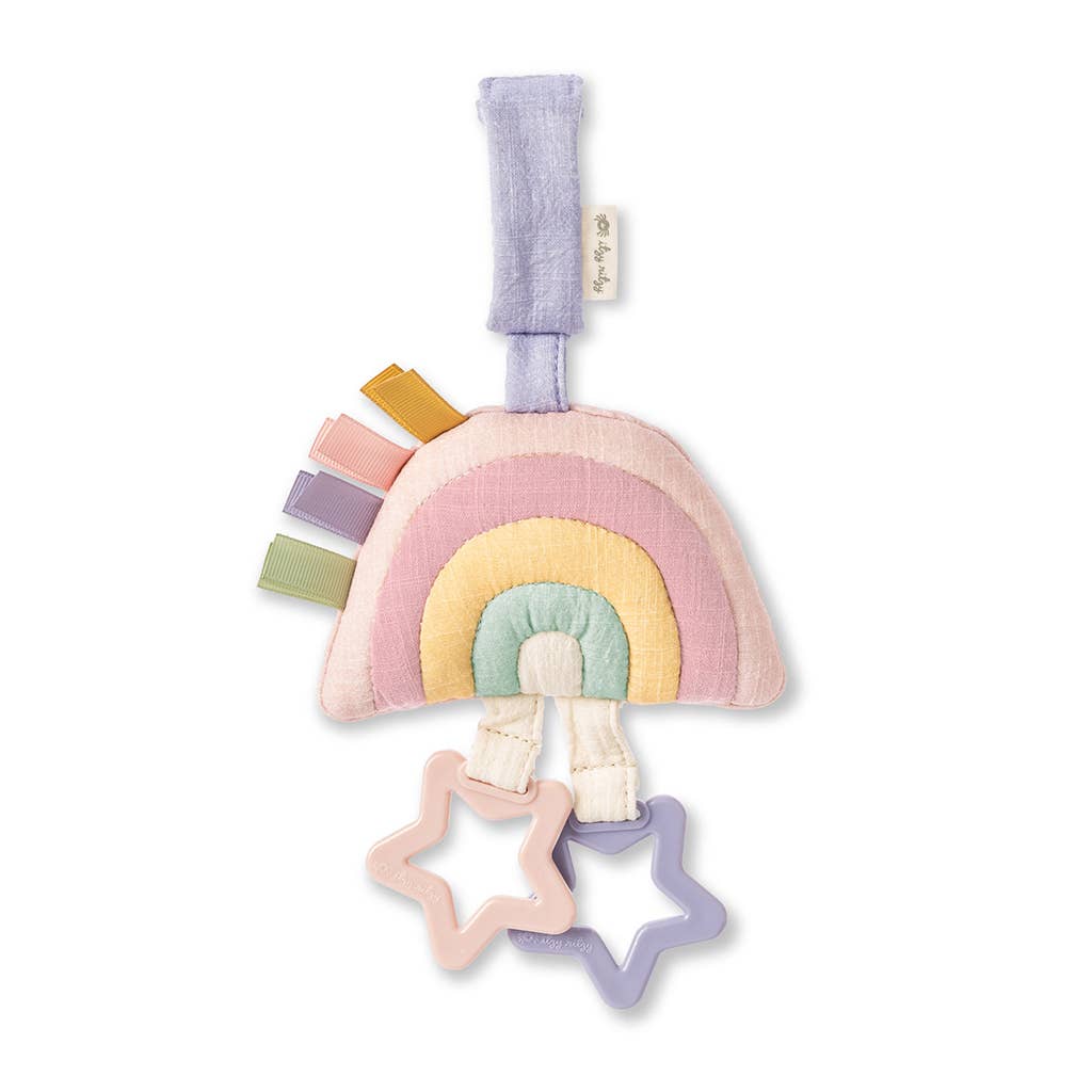 Bitzy Bespoke Ritzy Jingle Attachable Travel Toy - Rainbow