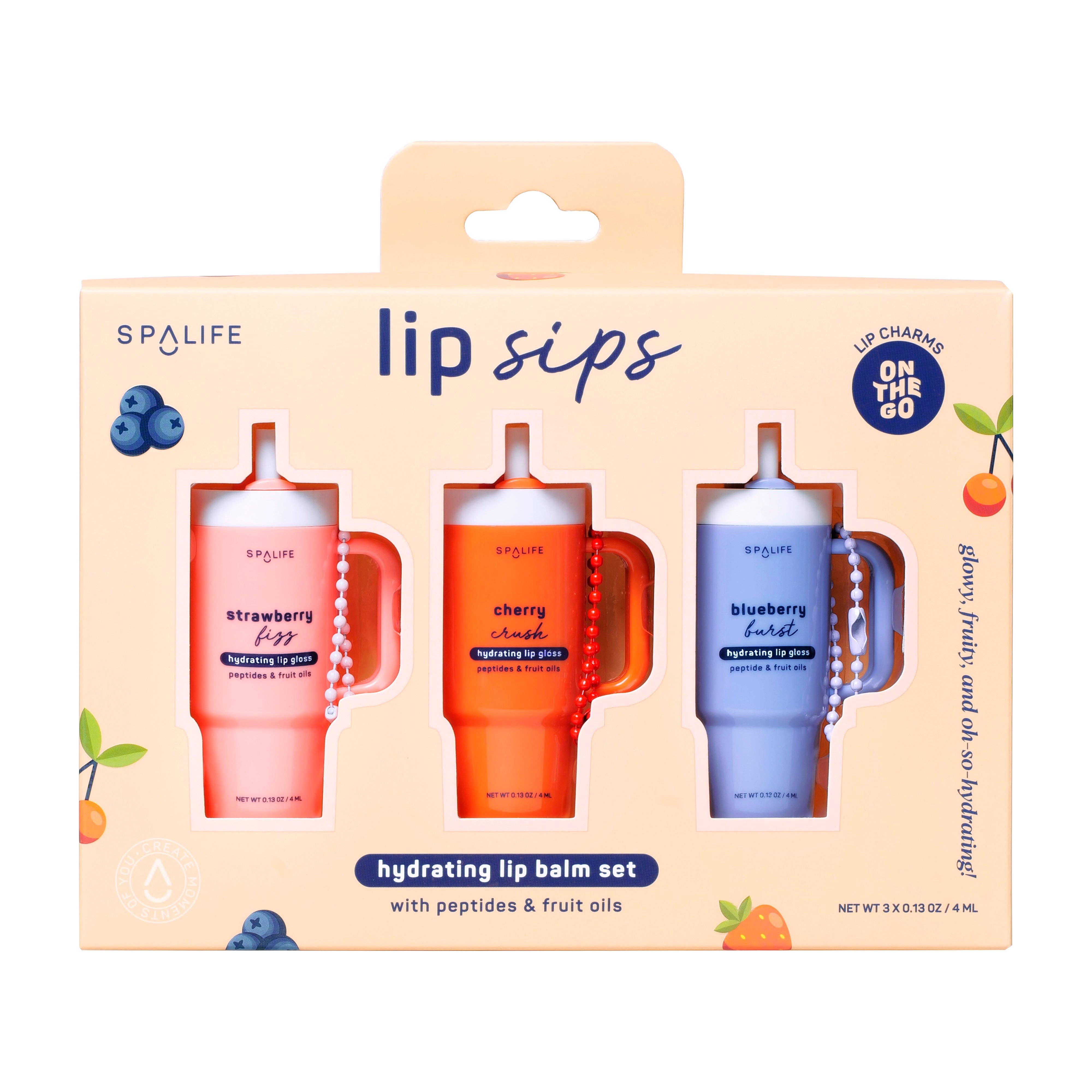 Lip Sips Hydrating Lip Balm Trio