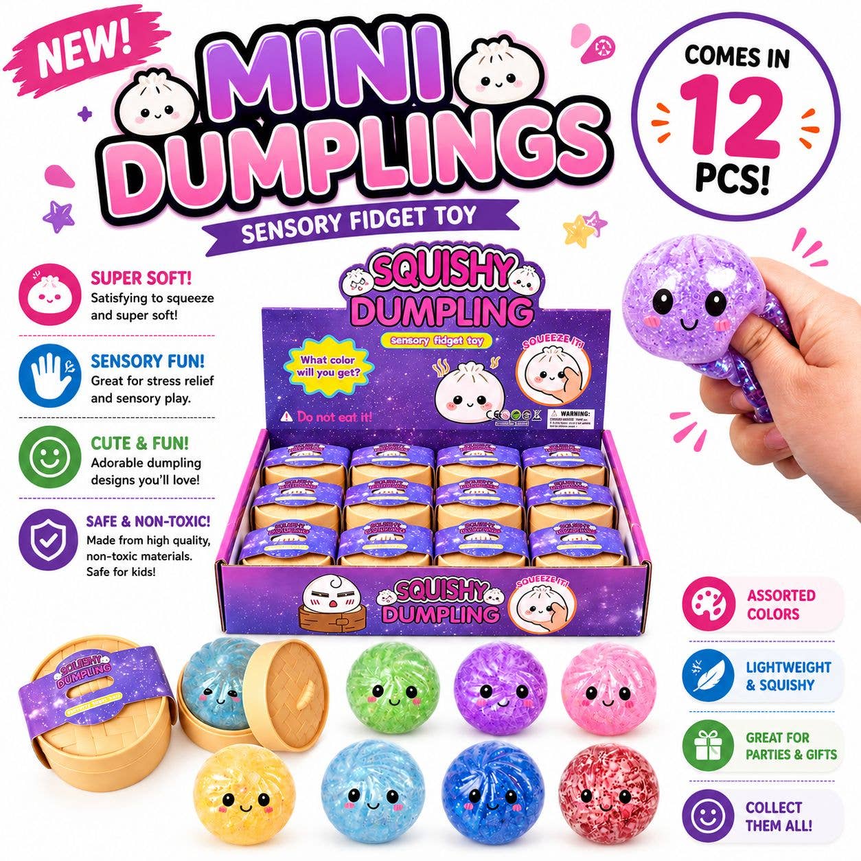 Mini Glitter Dumplings