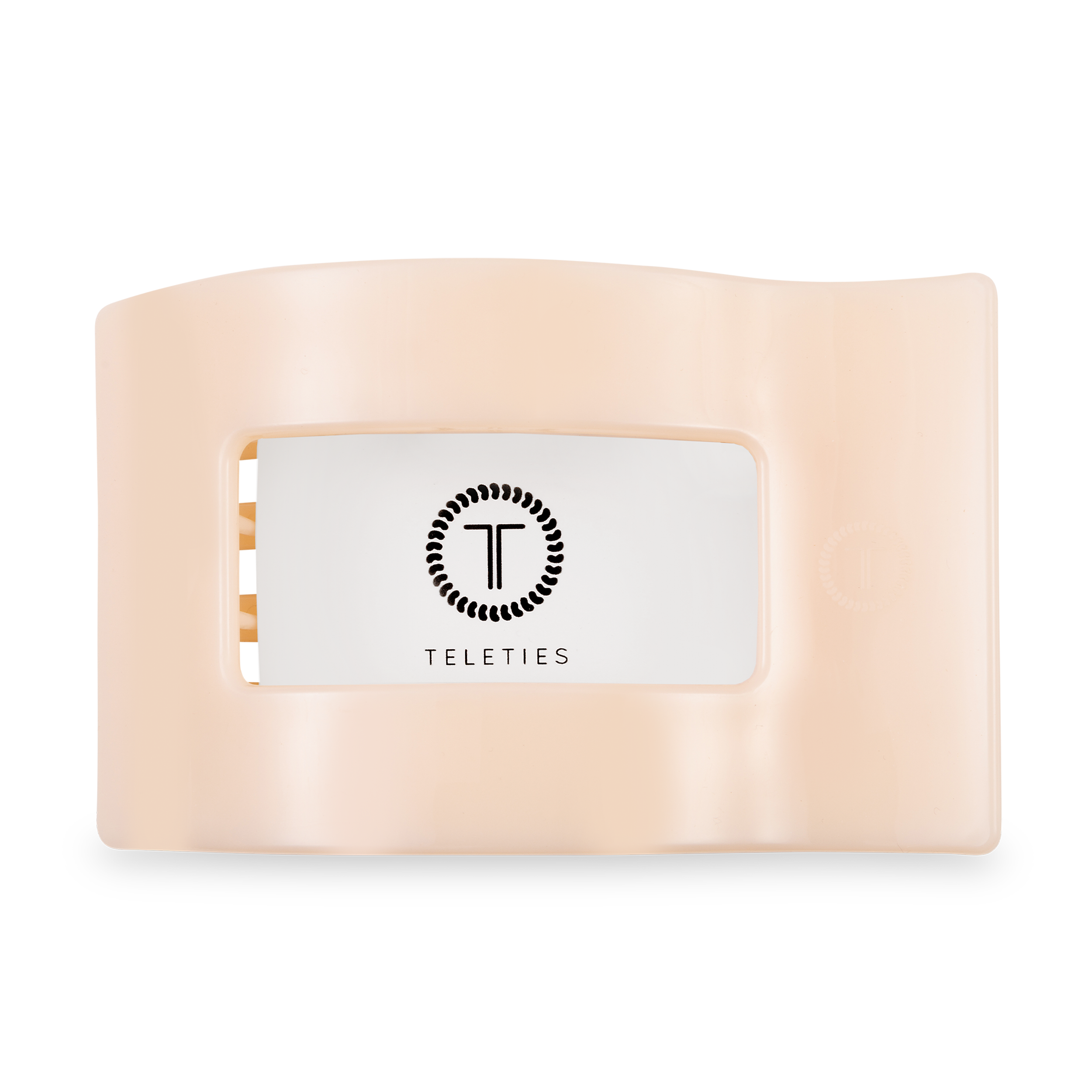 Flat Rectangle Hair Clip | Large | Almond Beige