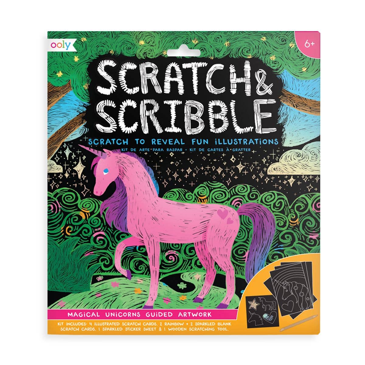 Scratch & Scribble Magical Unicorns Craft Kit