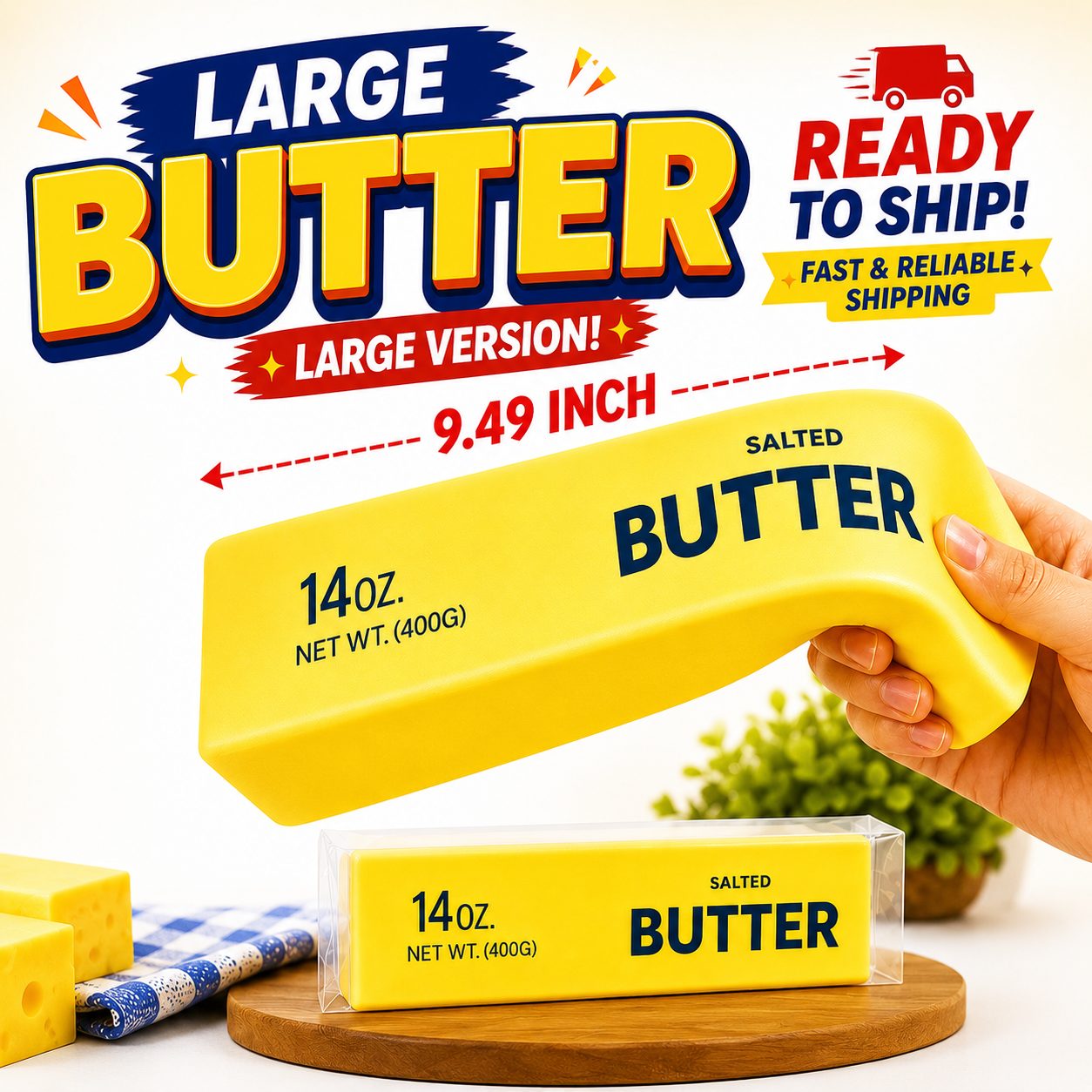 Jumbo 14oz Butter Squishy