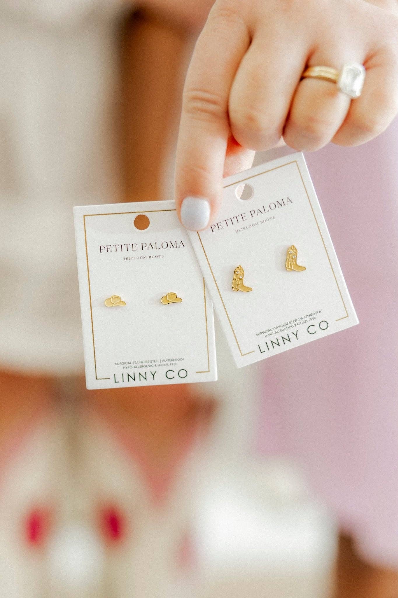 Cowgirl Hat Screwback Stud Earrings