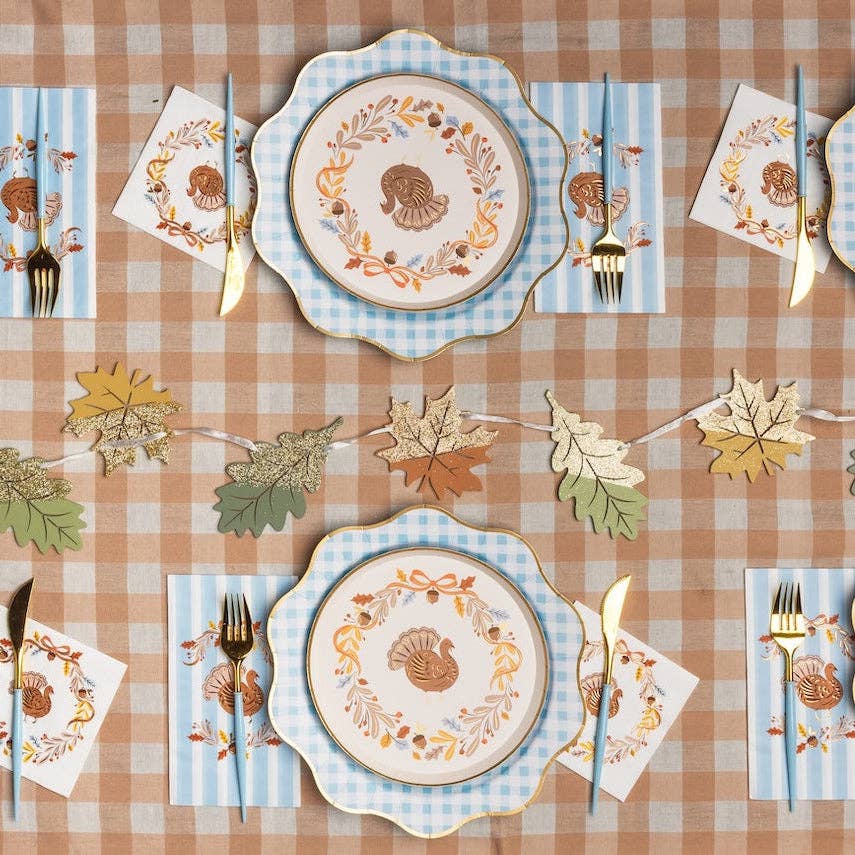 Fall Foliage Turkey Cocktail Napkins