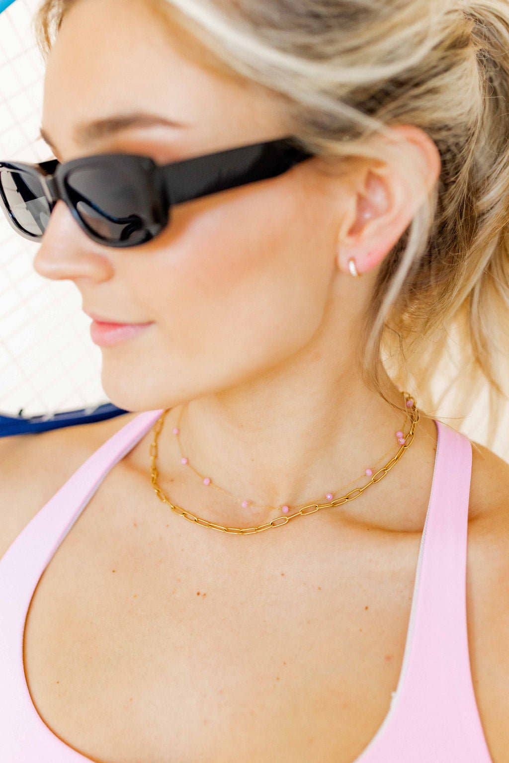 Palmer Paperclip Gold Necklace