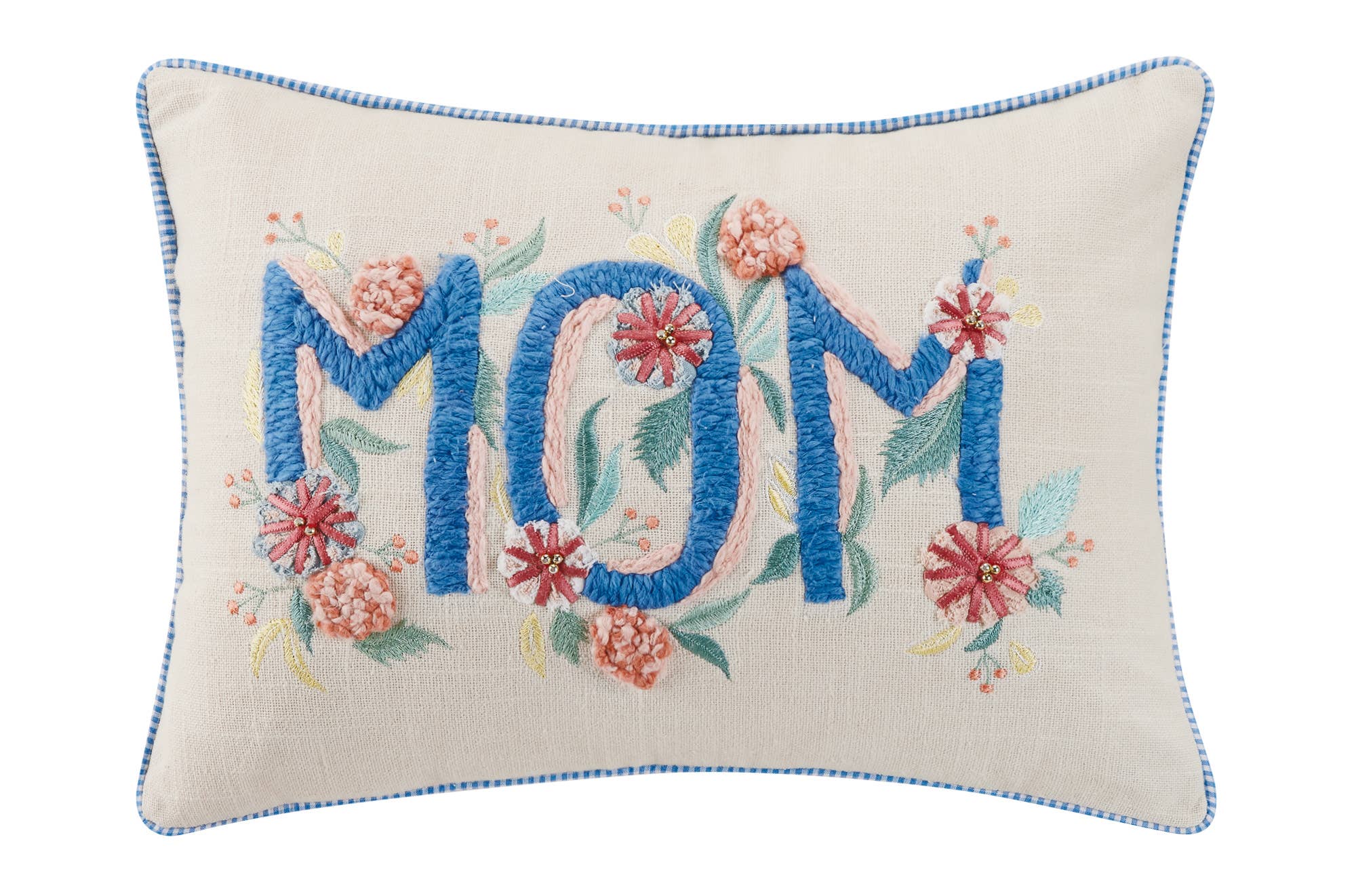 Gingham Mom Pillow