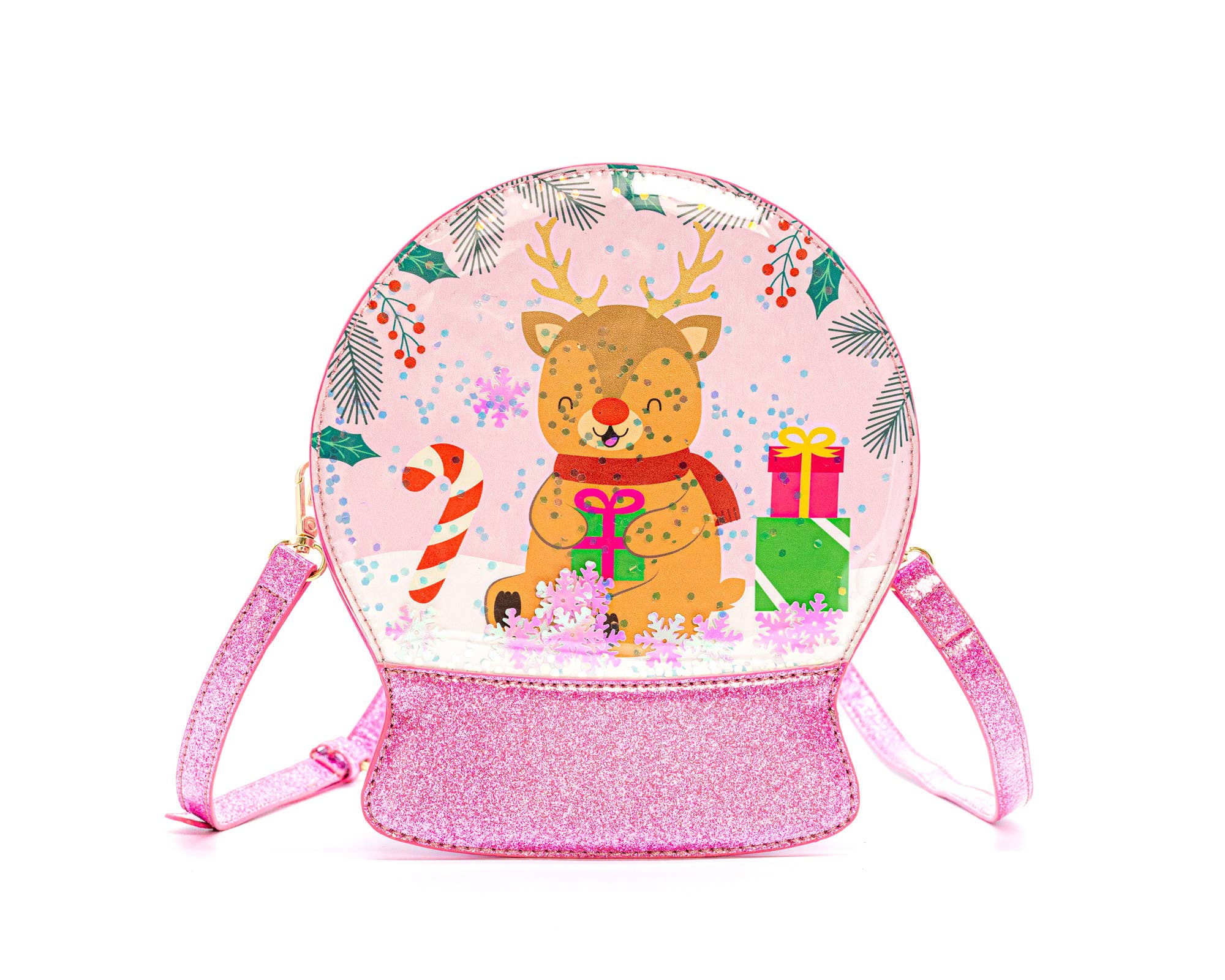 Reindeer Cheer Snowglobe Handbag