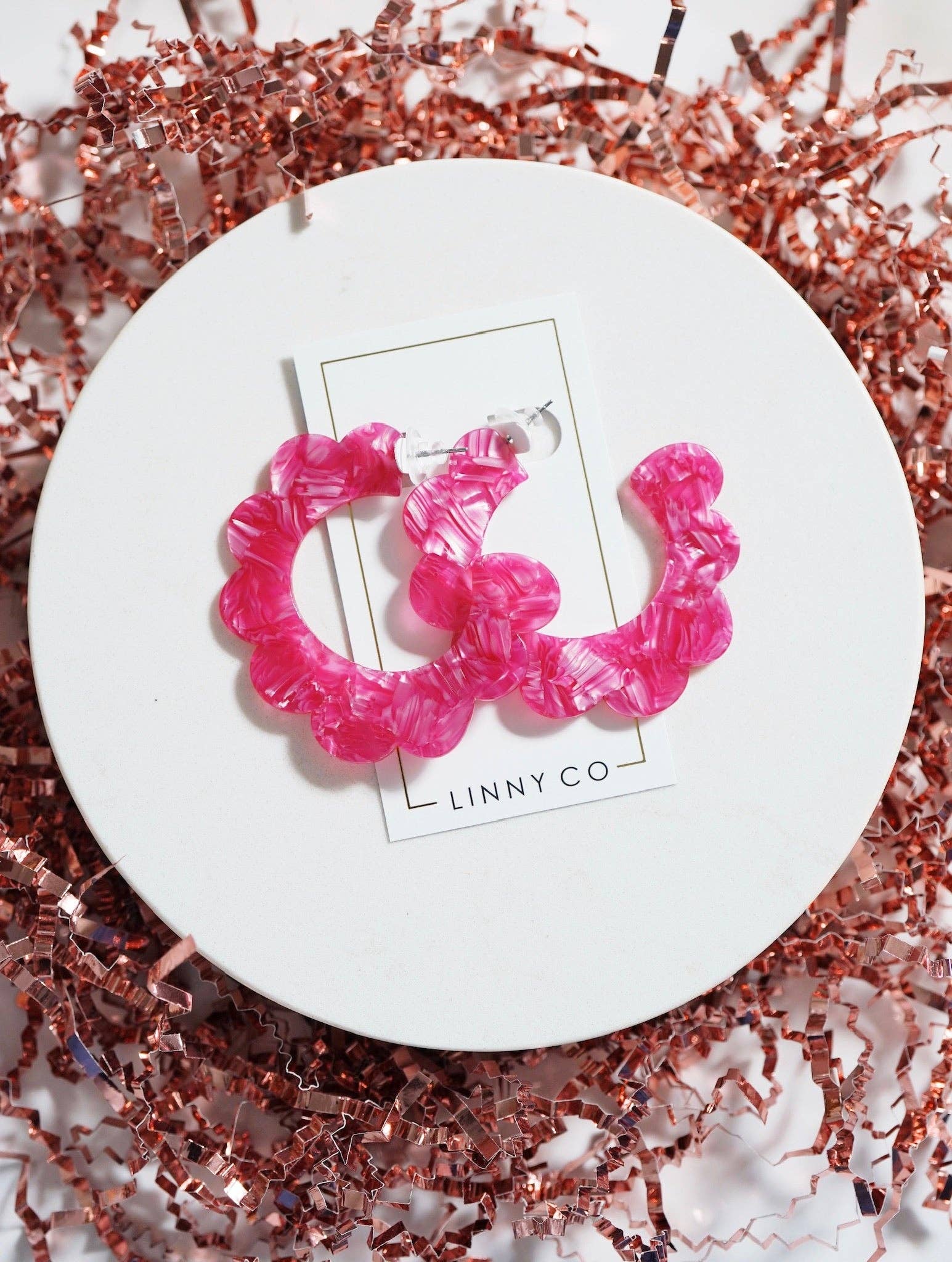 Margo Hoop in Pearlized Pink