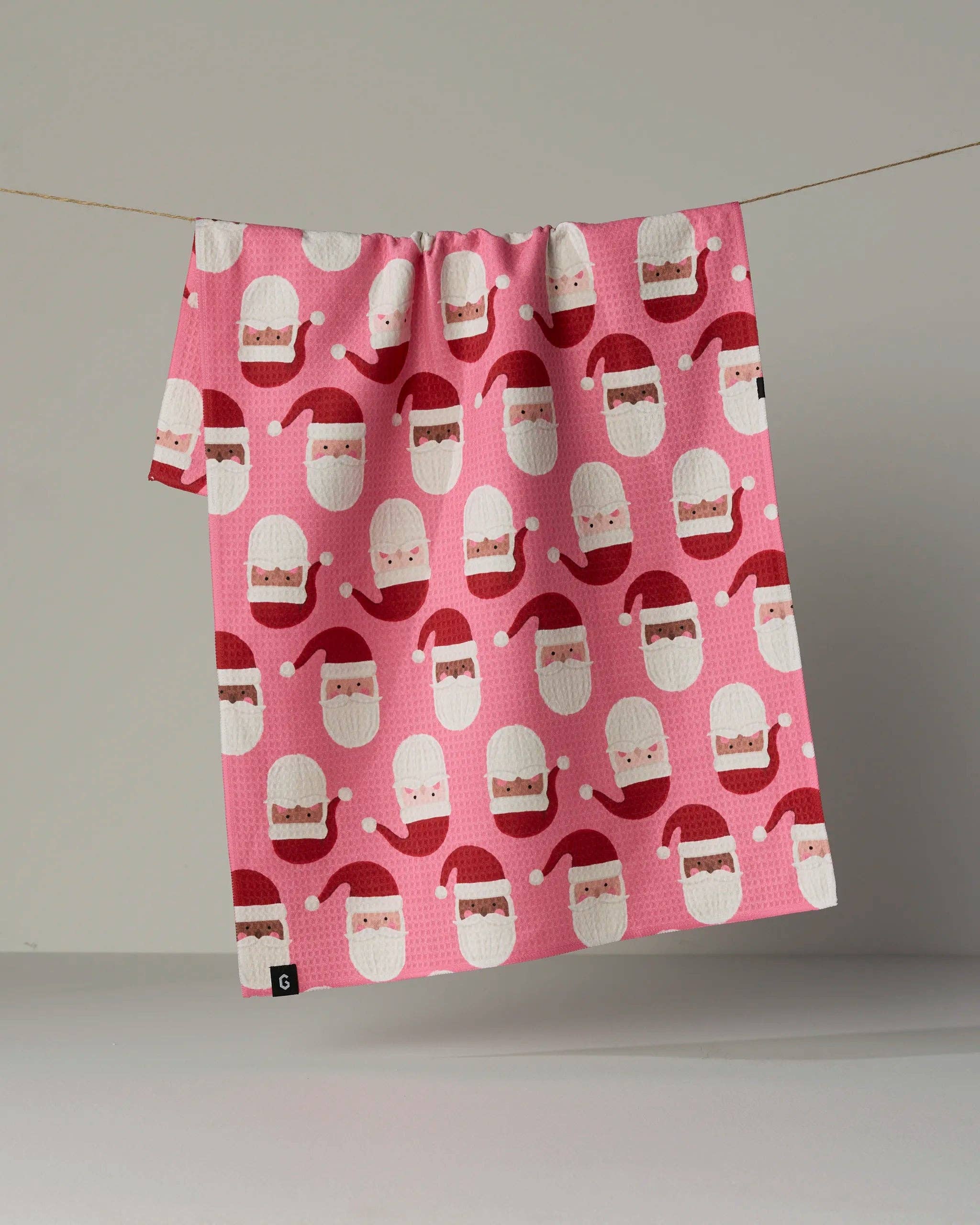 Jolly Santas Luxe Kitchen Towel - Holiday 2026