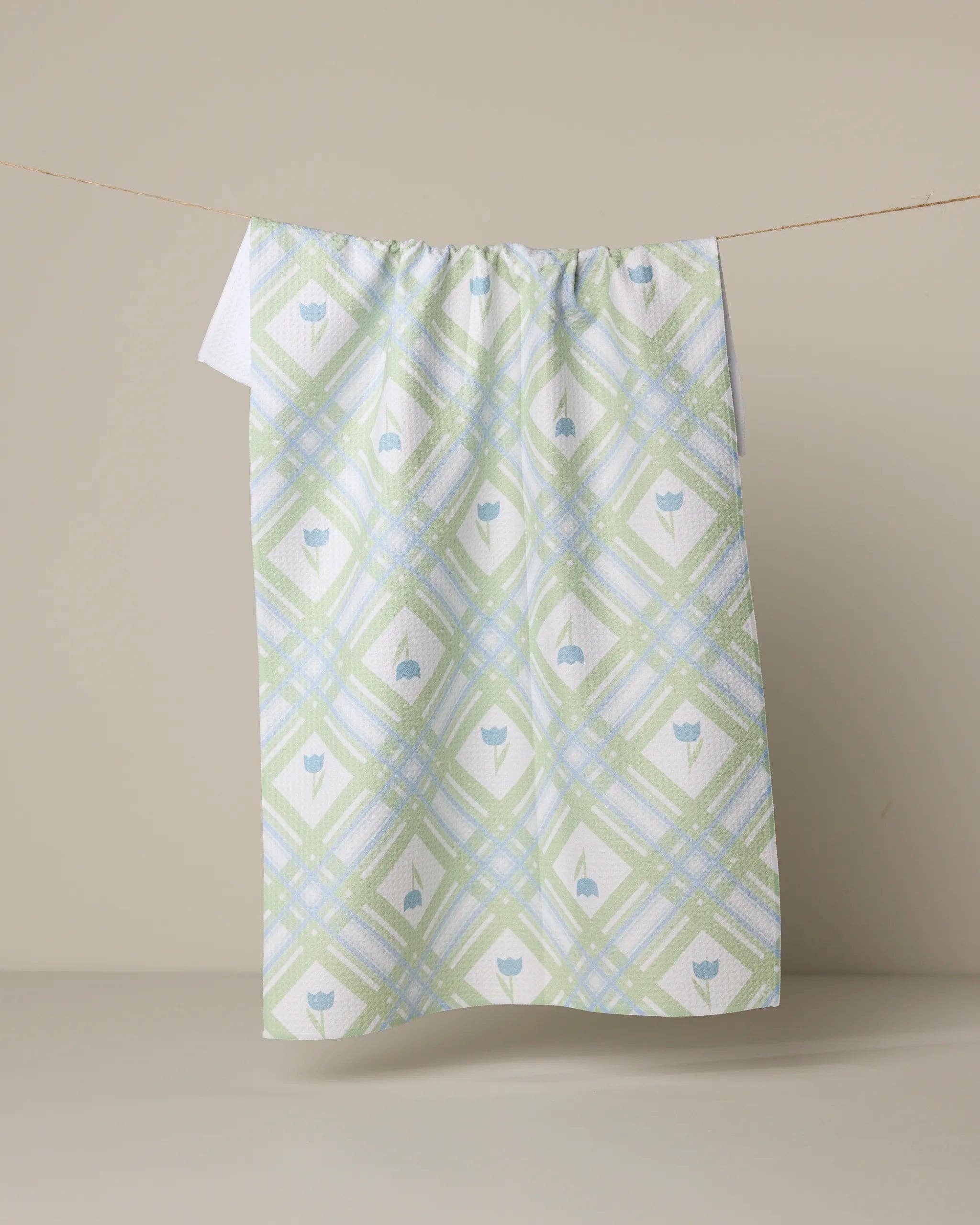 Tulip Lattice Tea Towel