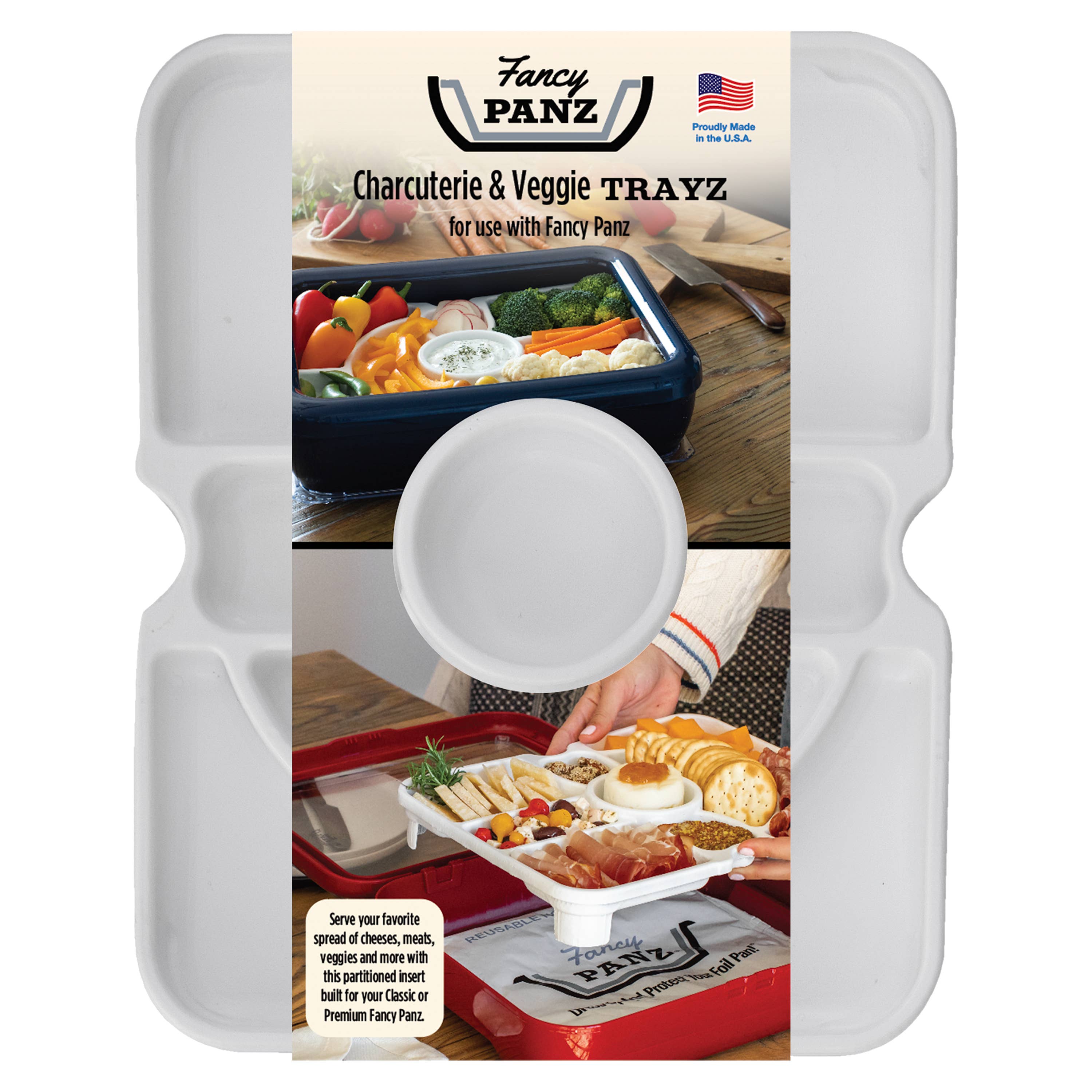 Fancy Panz® Charcuterie/Veggie Tray Insert