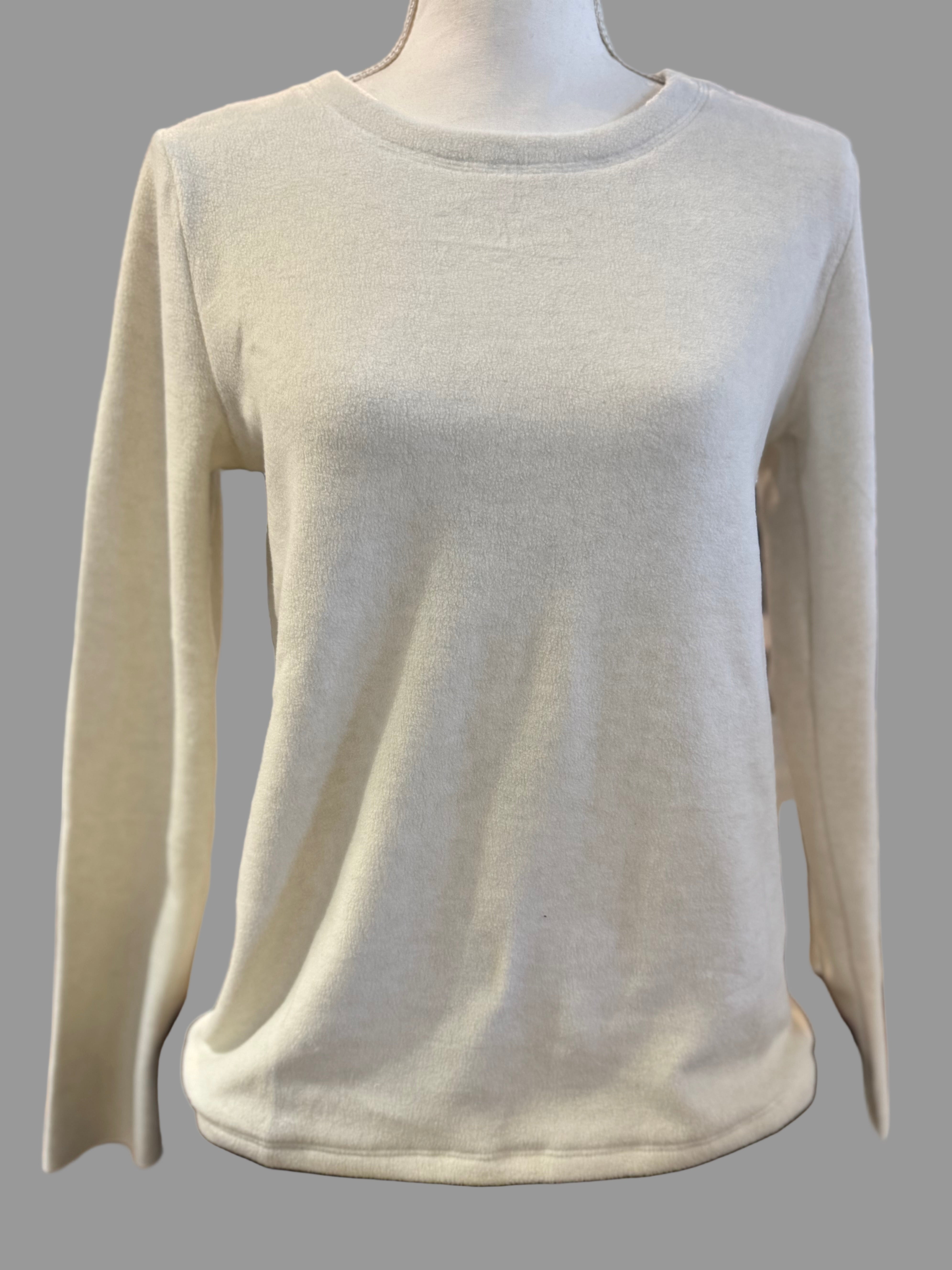 Cloud Fleece Crew in Soft White