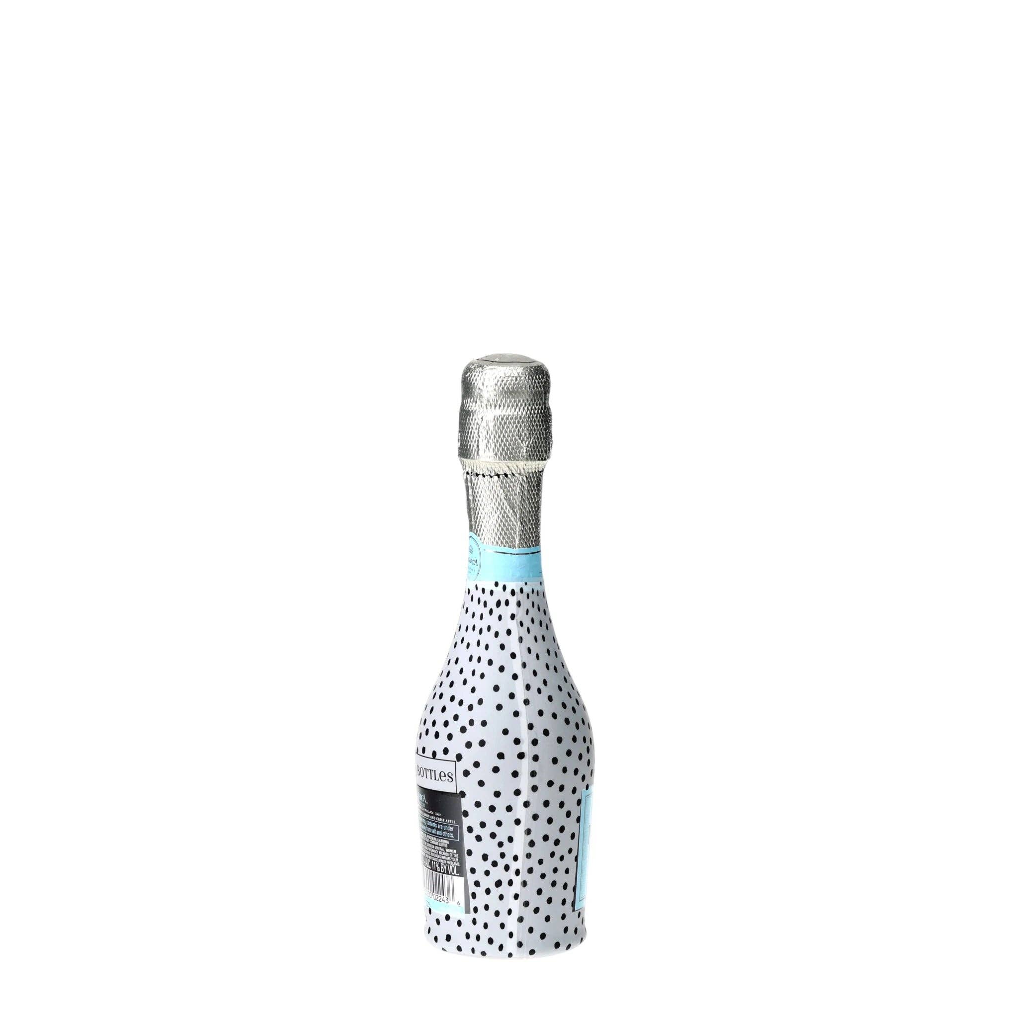 Black & White Dots Mini Prosecco Wraps (Set of 3)