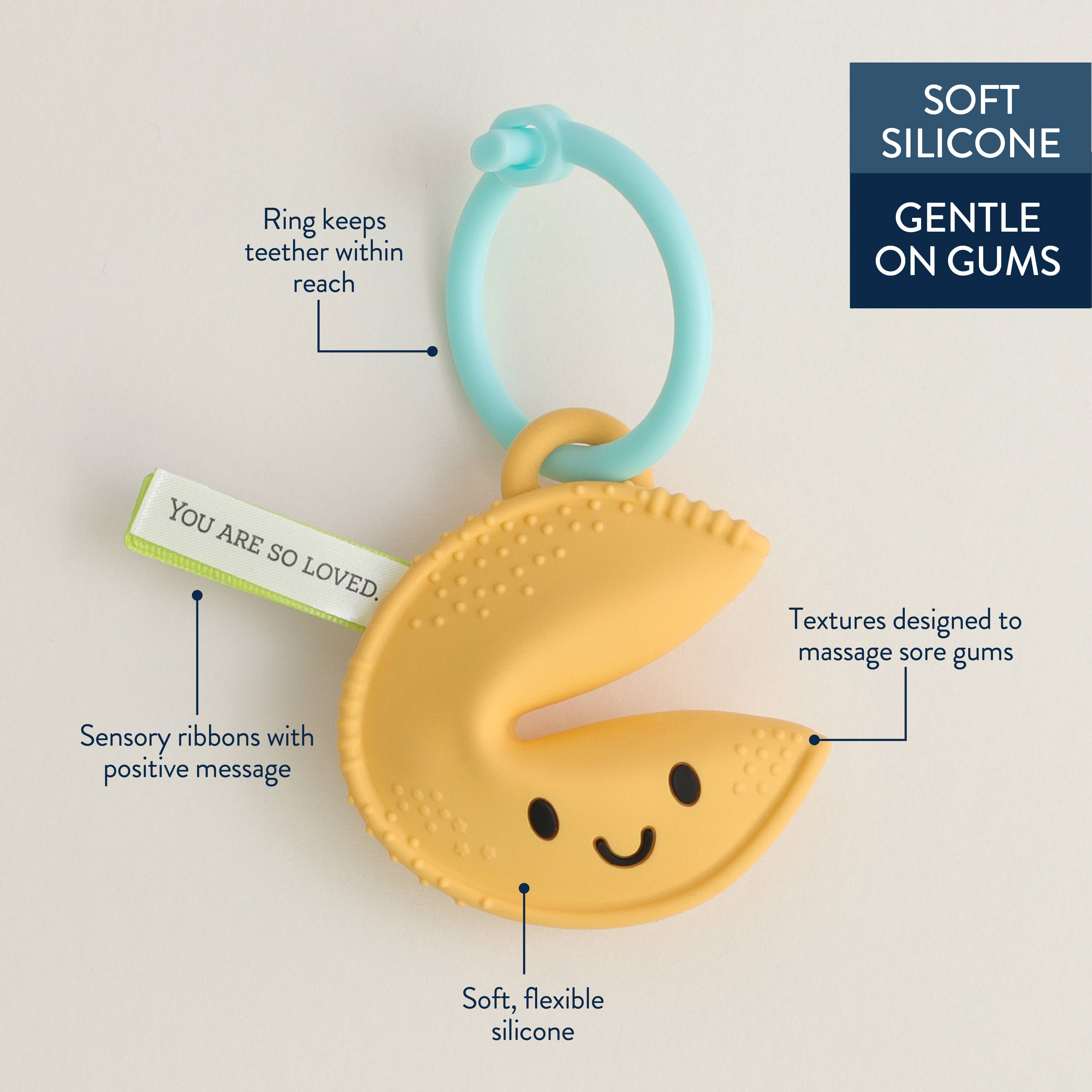Itzy Treat™ Fortune Cookie Teether
