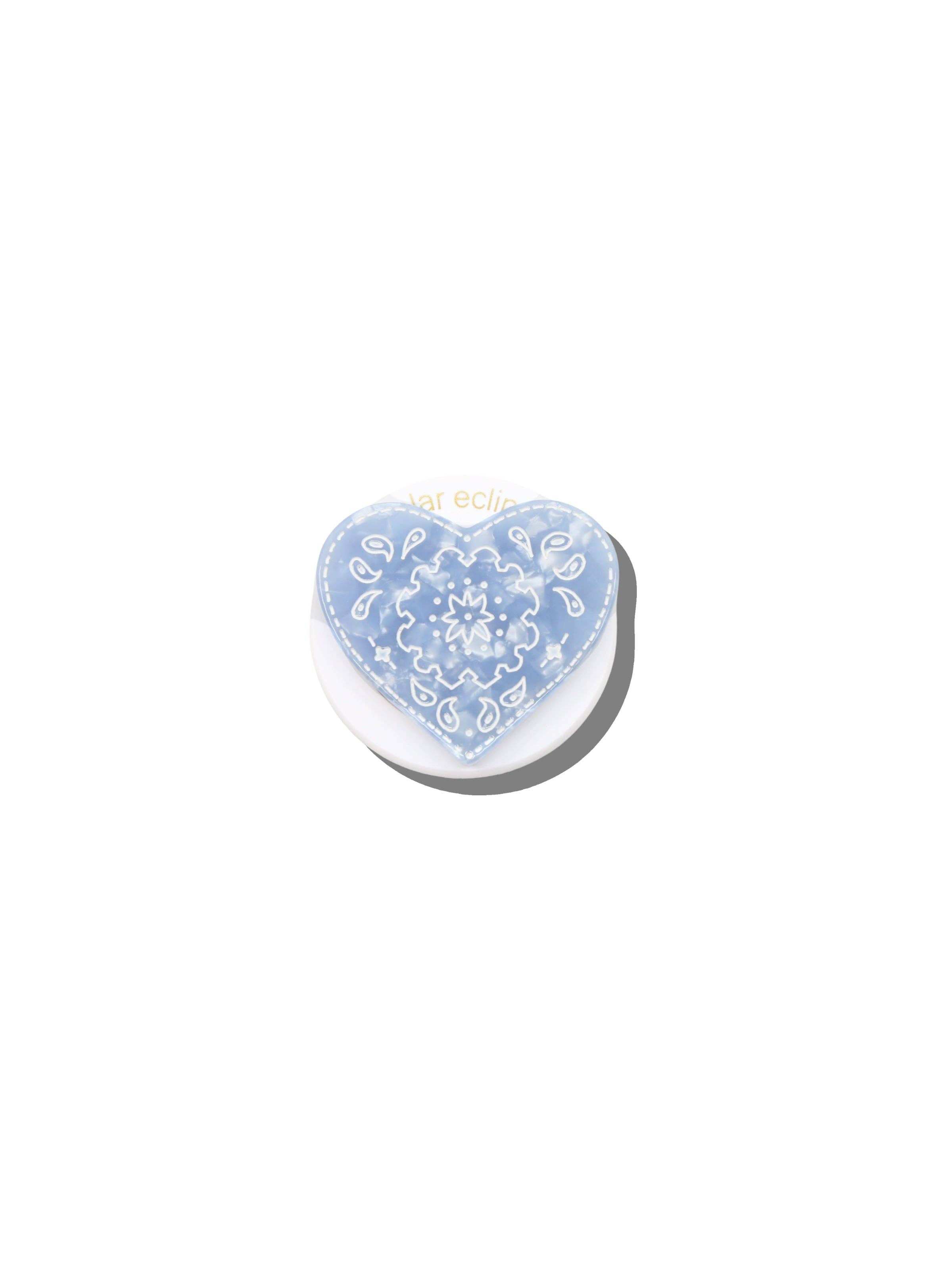 Hand-painted Paisley Heart GripCharm | Eco-Friendly: Red