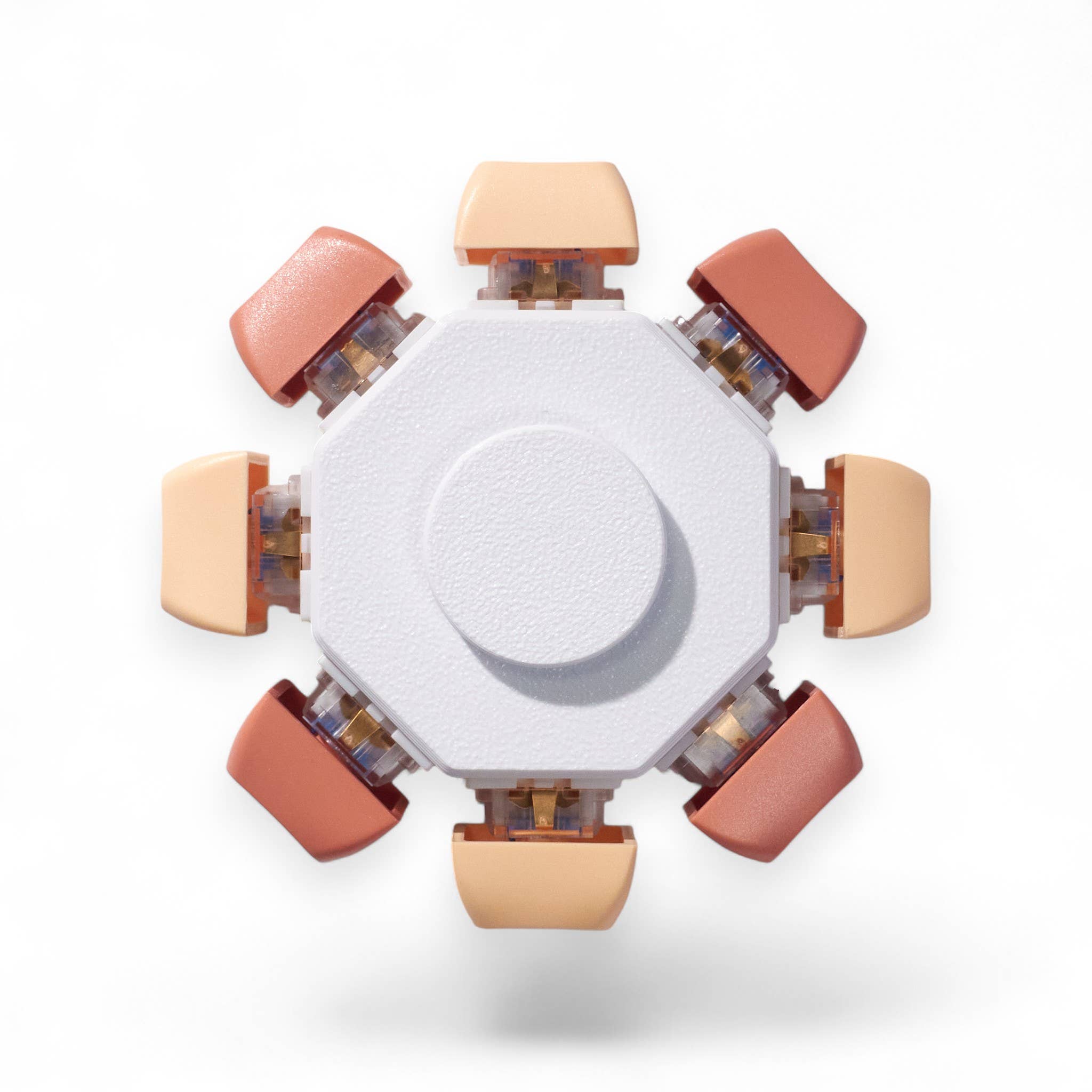 8-Key Clicky Keyboard Fidget Spinner