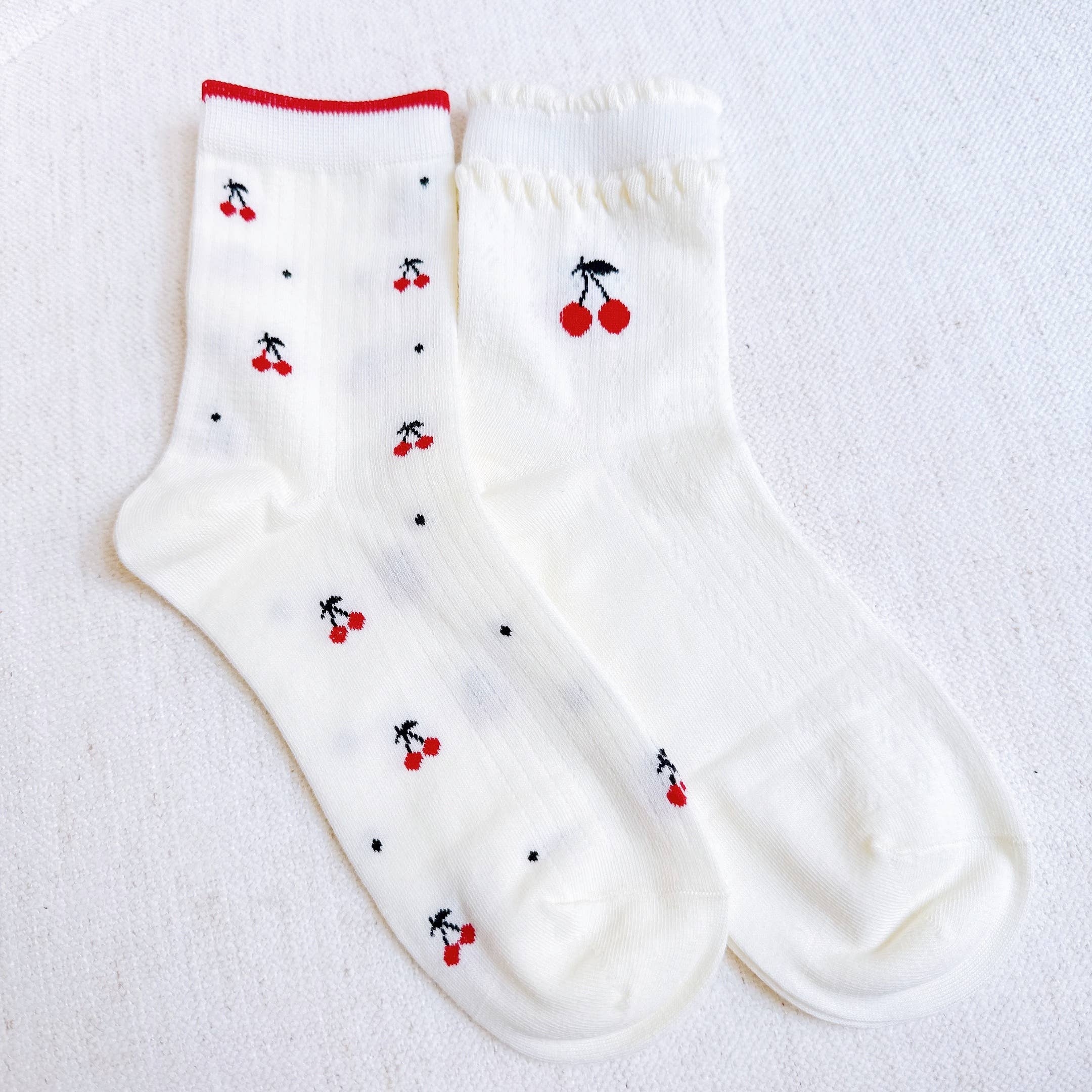 Cherries All Over Socks