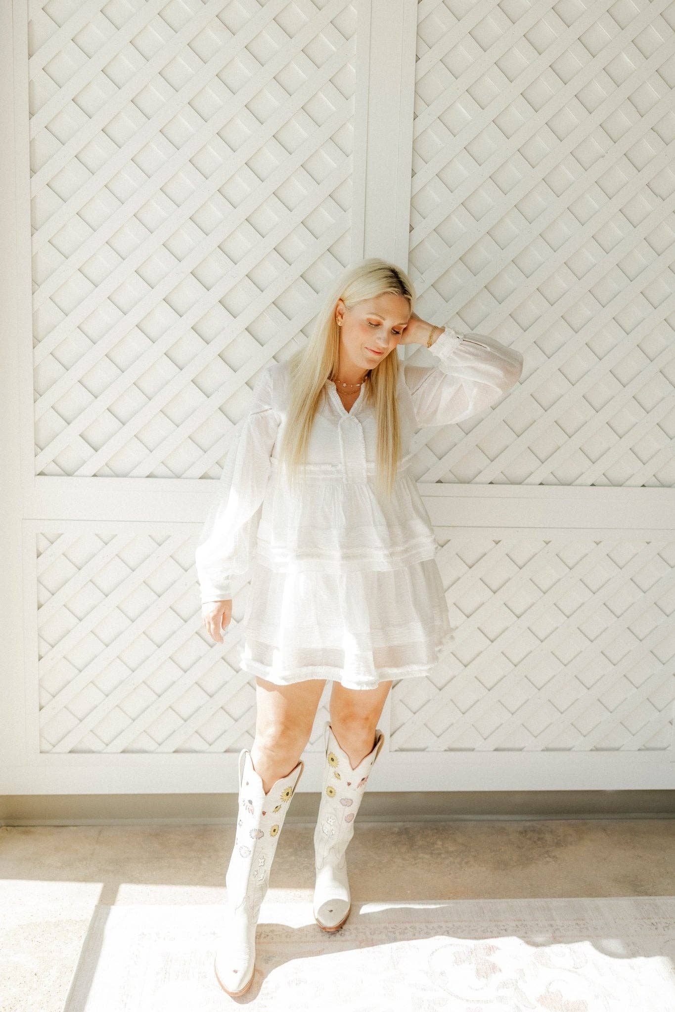 Daisy Cowgirl Boot Screwback Stud Earrings