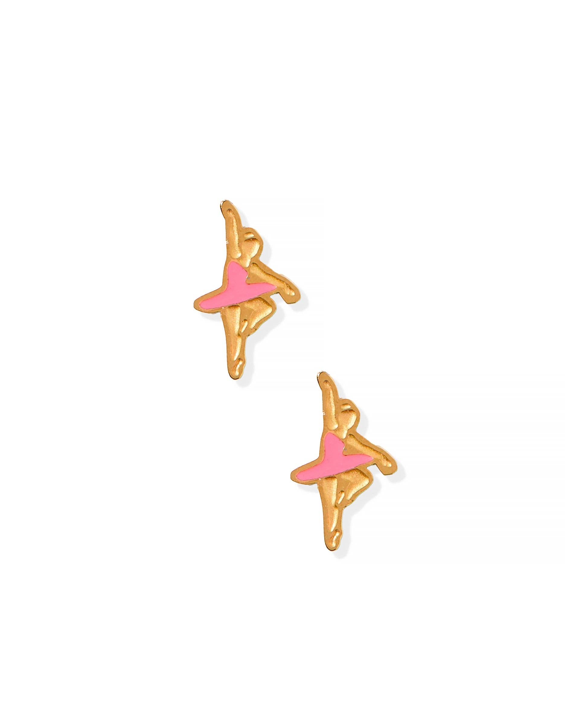Ballerina Screwback Stud Earrings