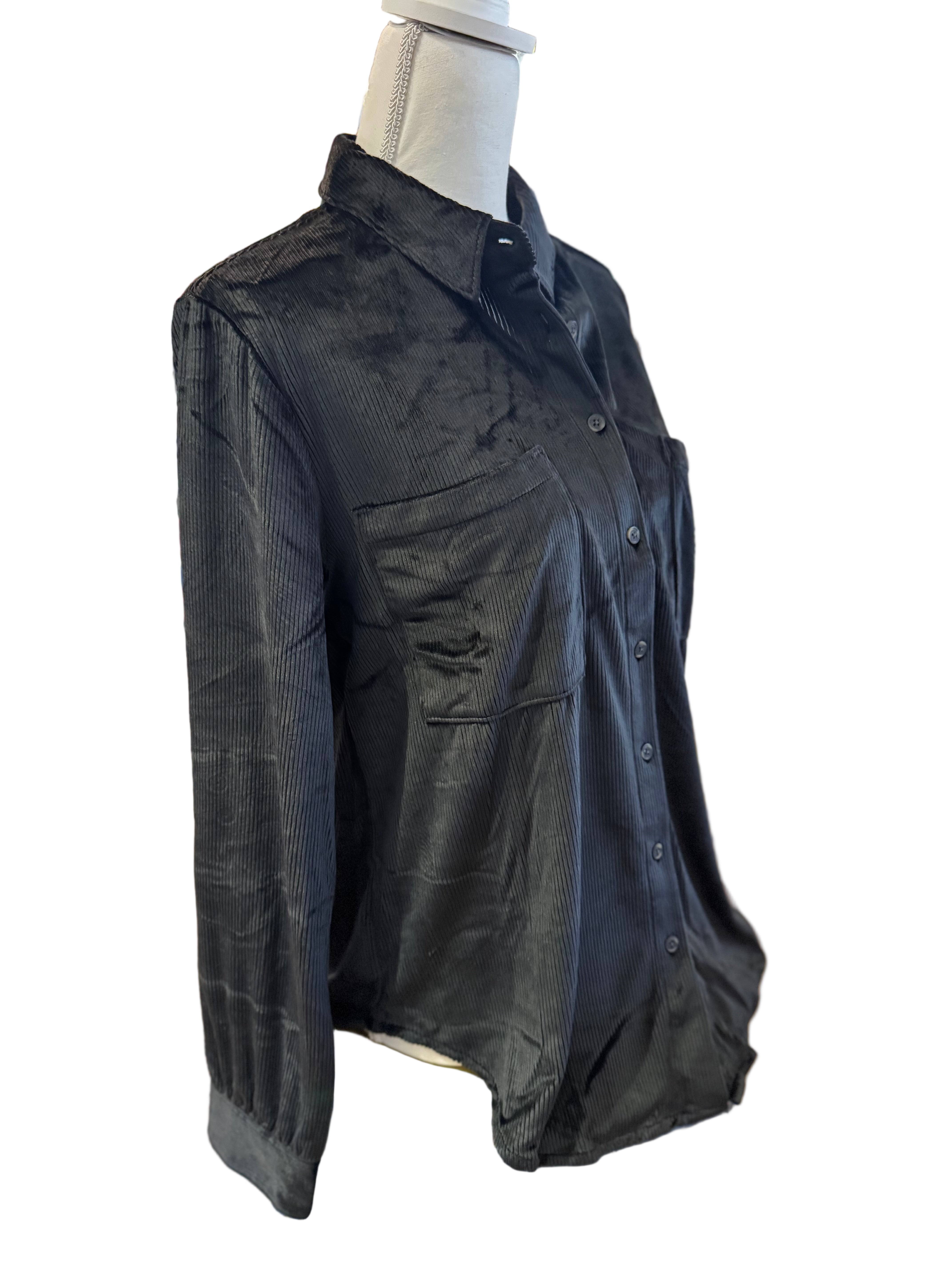 Black Maeve Corduroy Shirt
