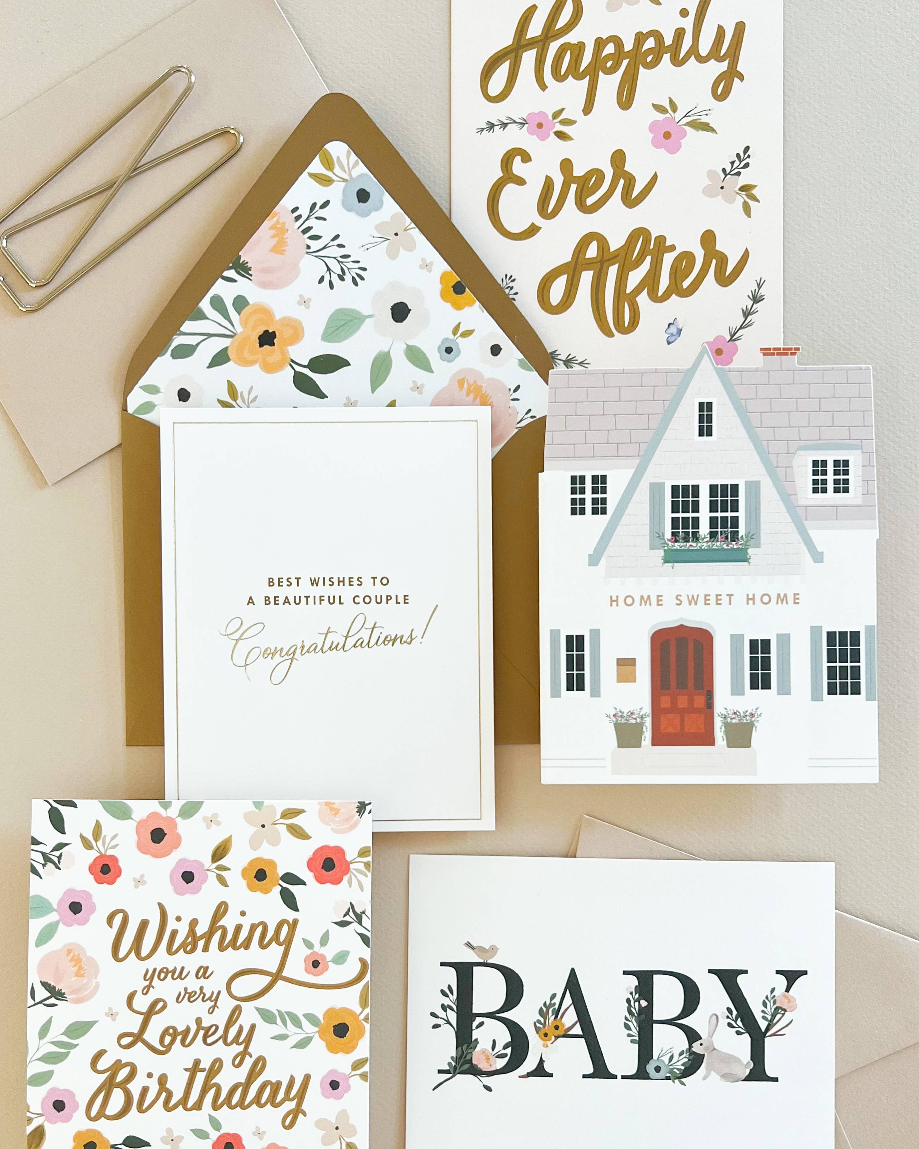 Happily Ever After Wedding Greeting Card