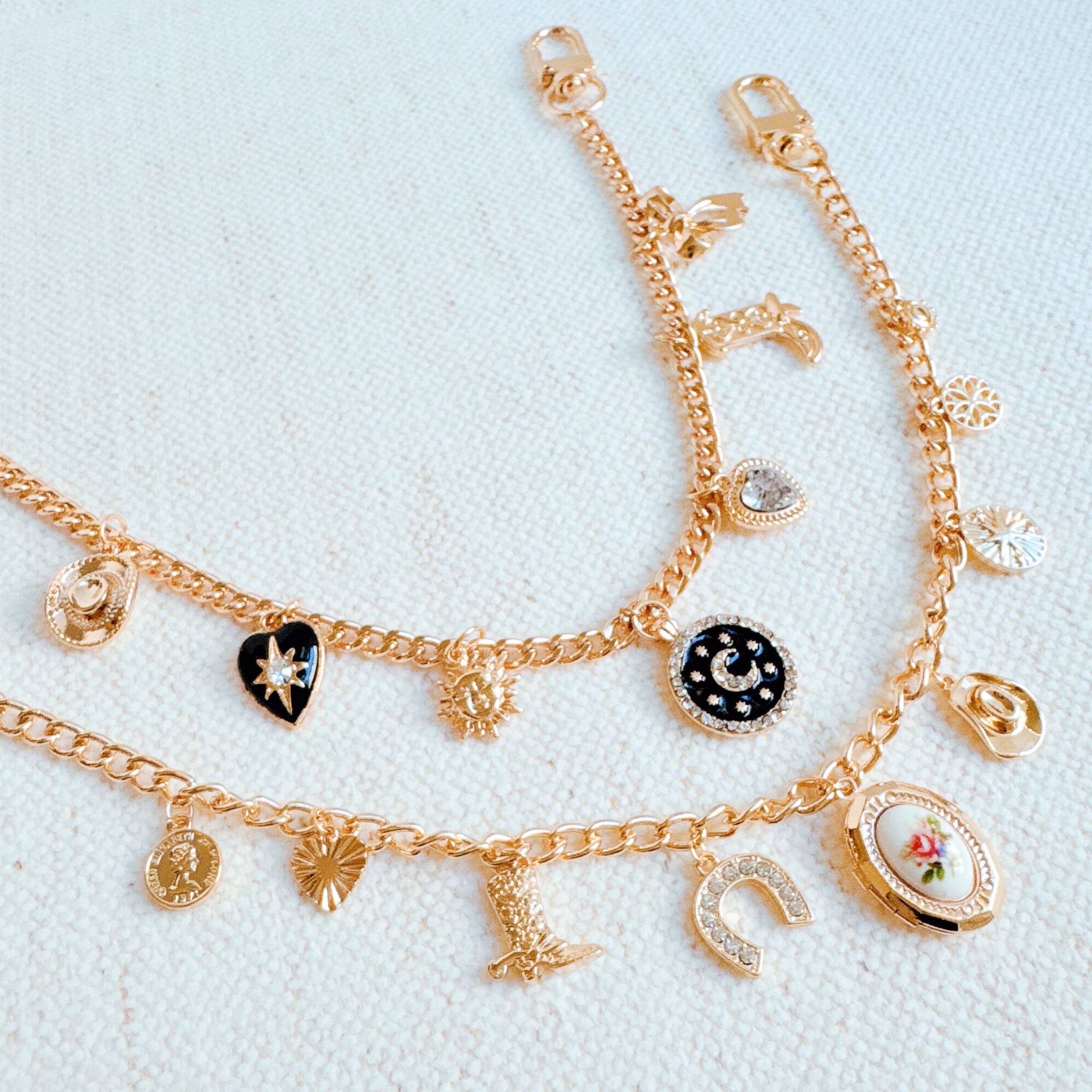 Heart Boot Bow Bag Charms