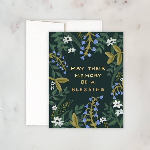 'Memory Be A Blessing' Greeting Card