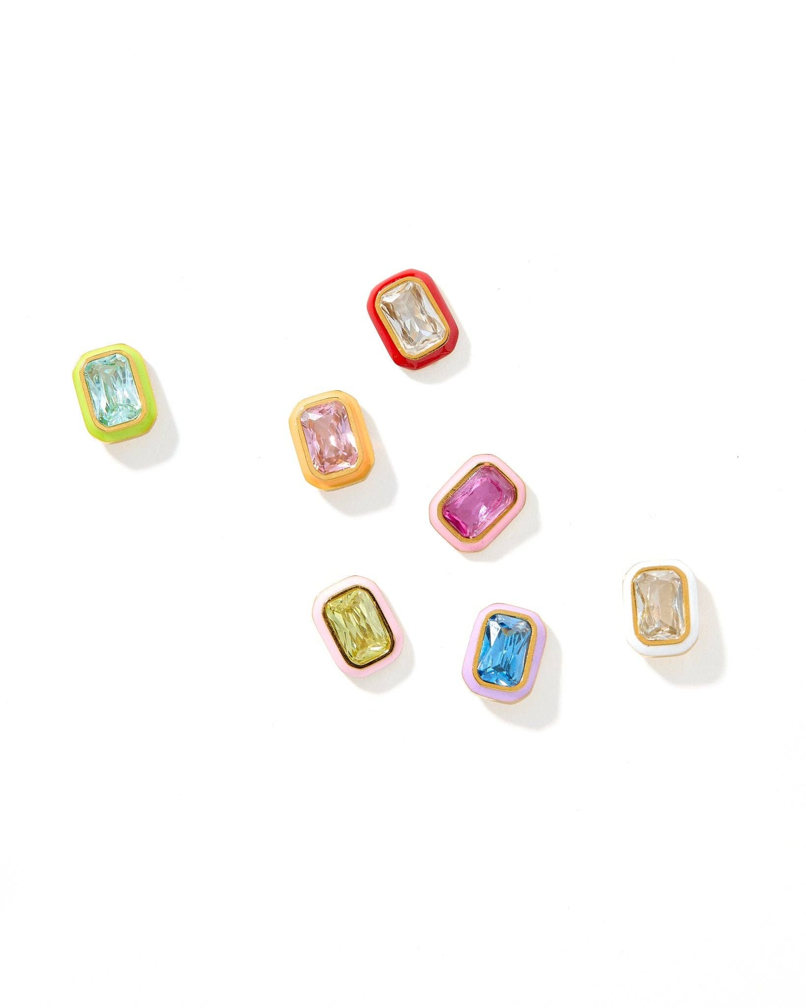 Whitney Pink Apple Screwback Stud Earrings