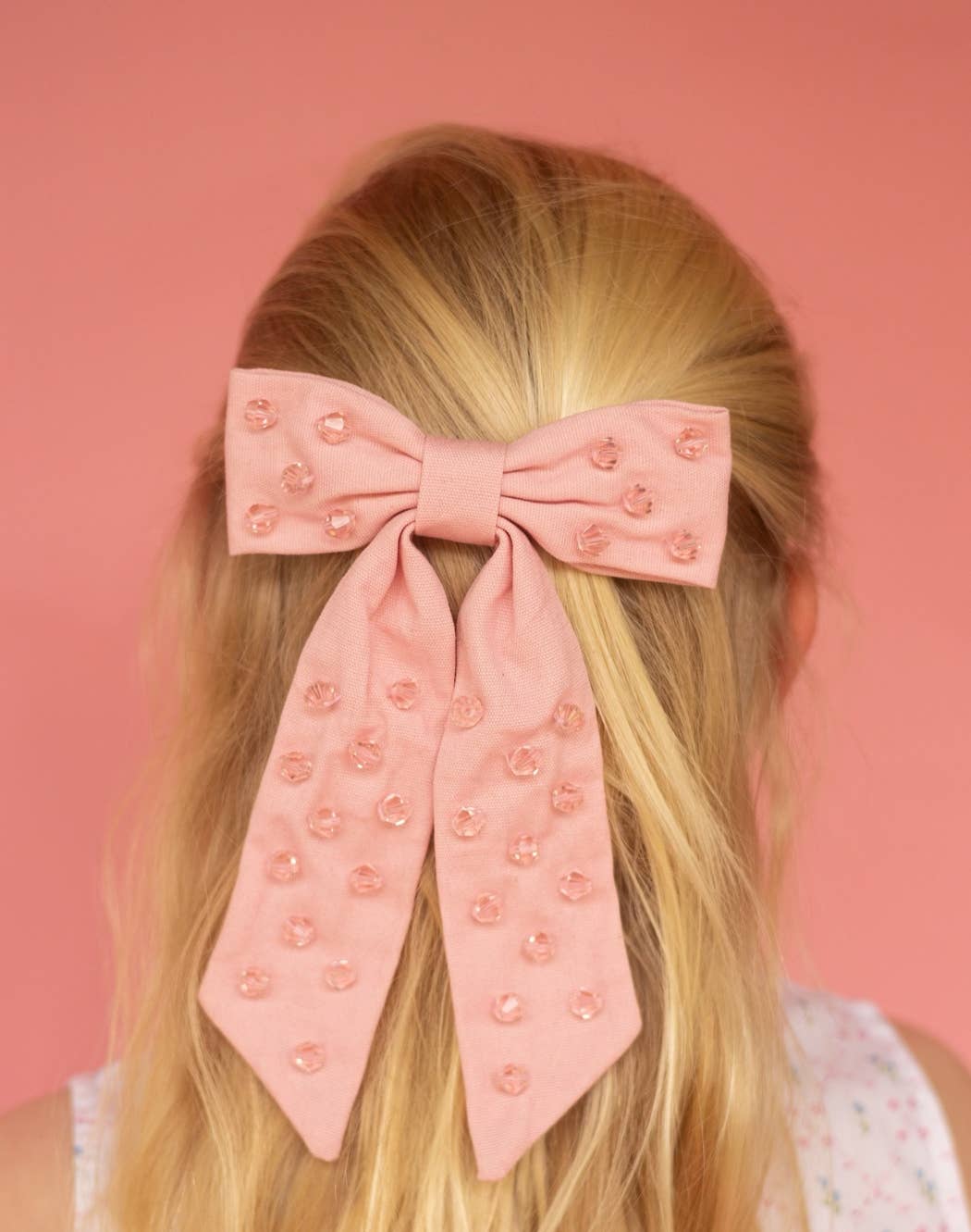  Pink Bow with Embellishments